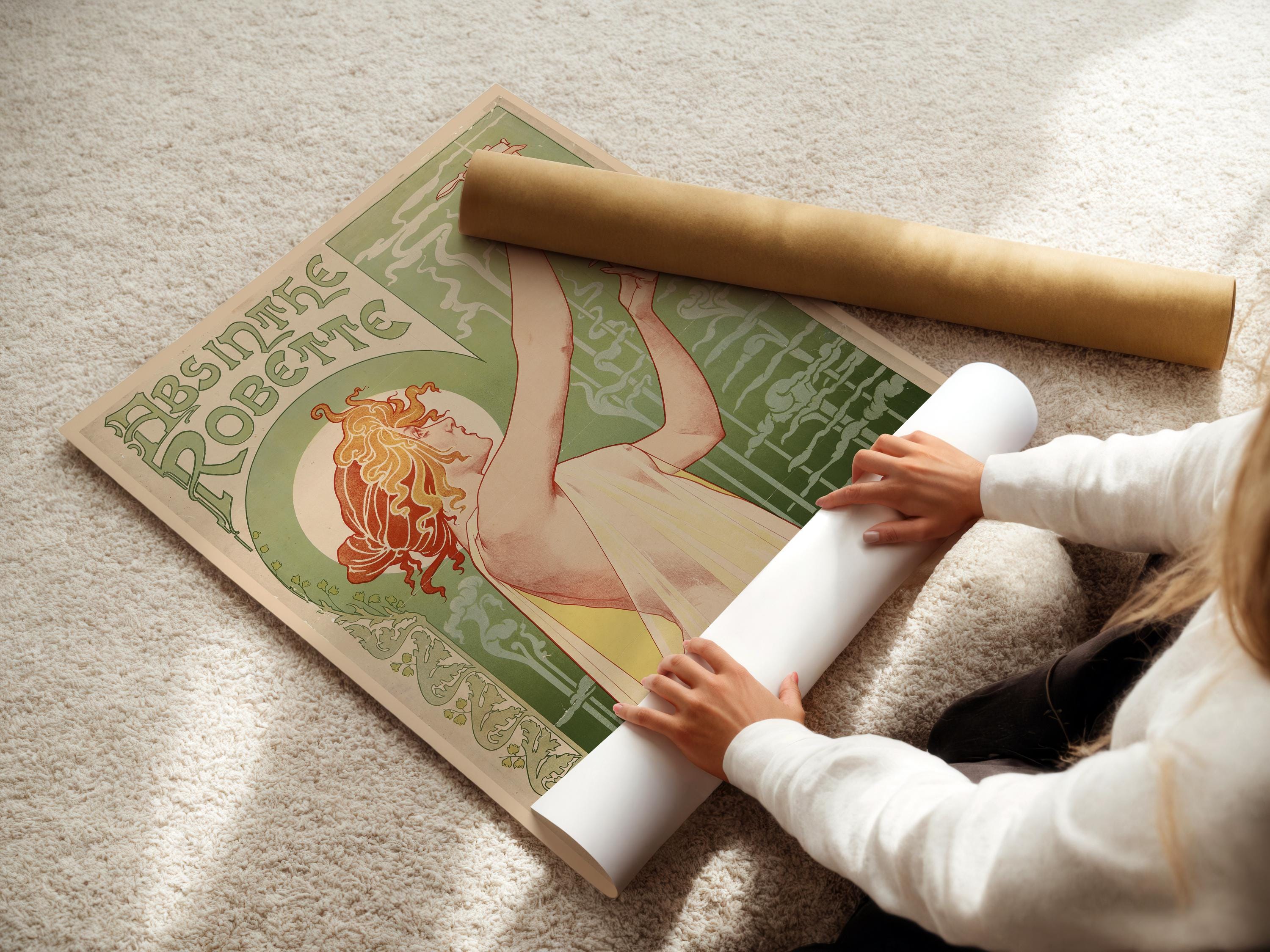 Henri Privat - Livemont – Absinthe Robette | The Most Beautiful Vintage Absinthe Poster | Art Nouveau Classic available handframed or unframed - 9ArtPrints