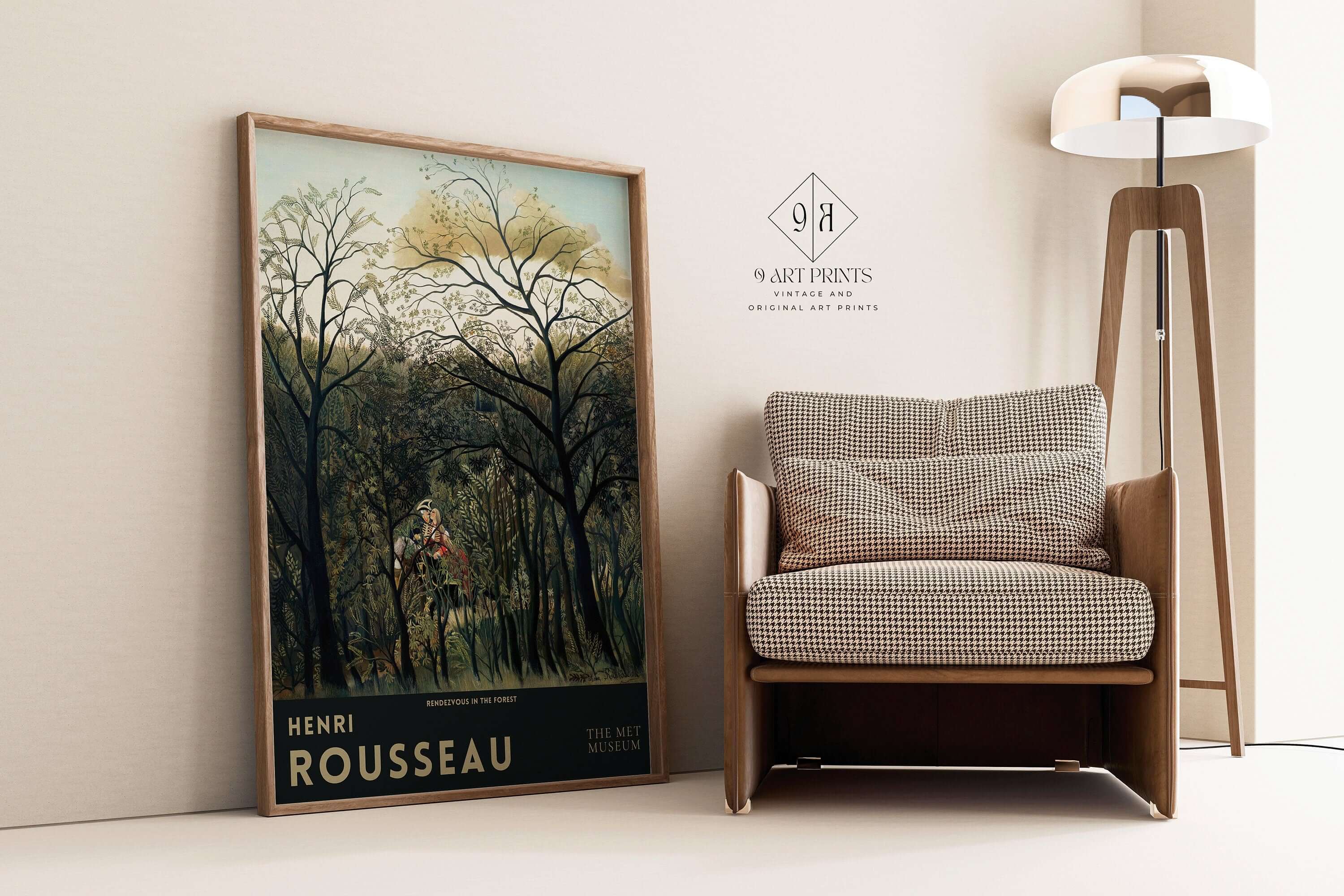 Henri Rousseau - Rendezvous in the Jungle | Famous Art (available framed or unframed) - 9ArtPrints