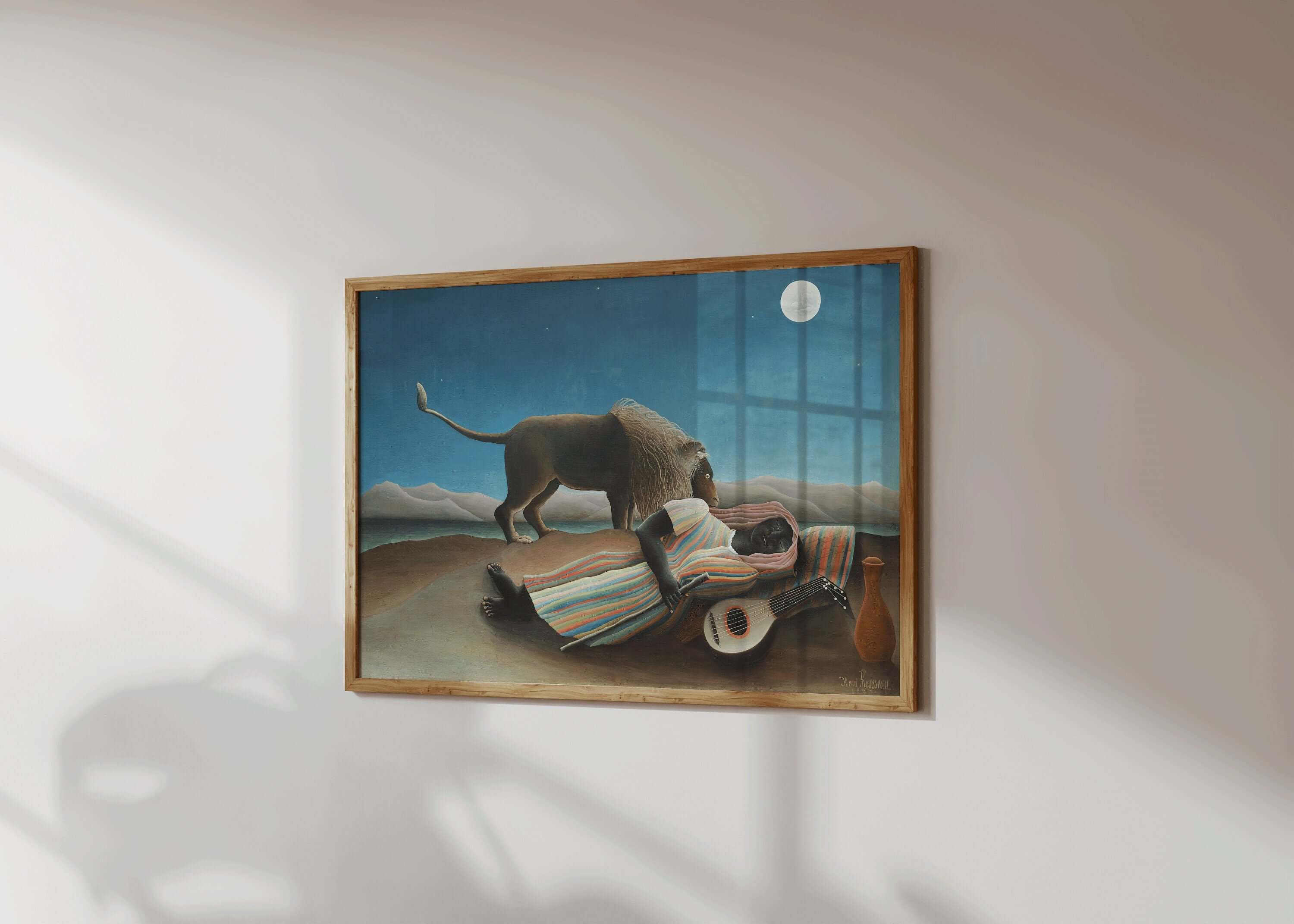 Henri Rousseau - The Sleeping Gypsy | Famous Art (available framed or unframed) - 9ArtPrints