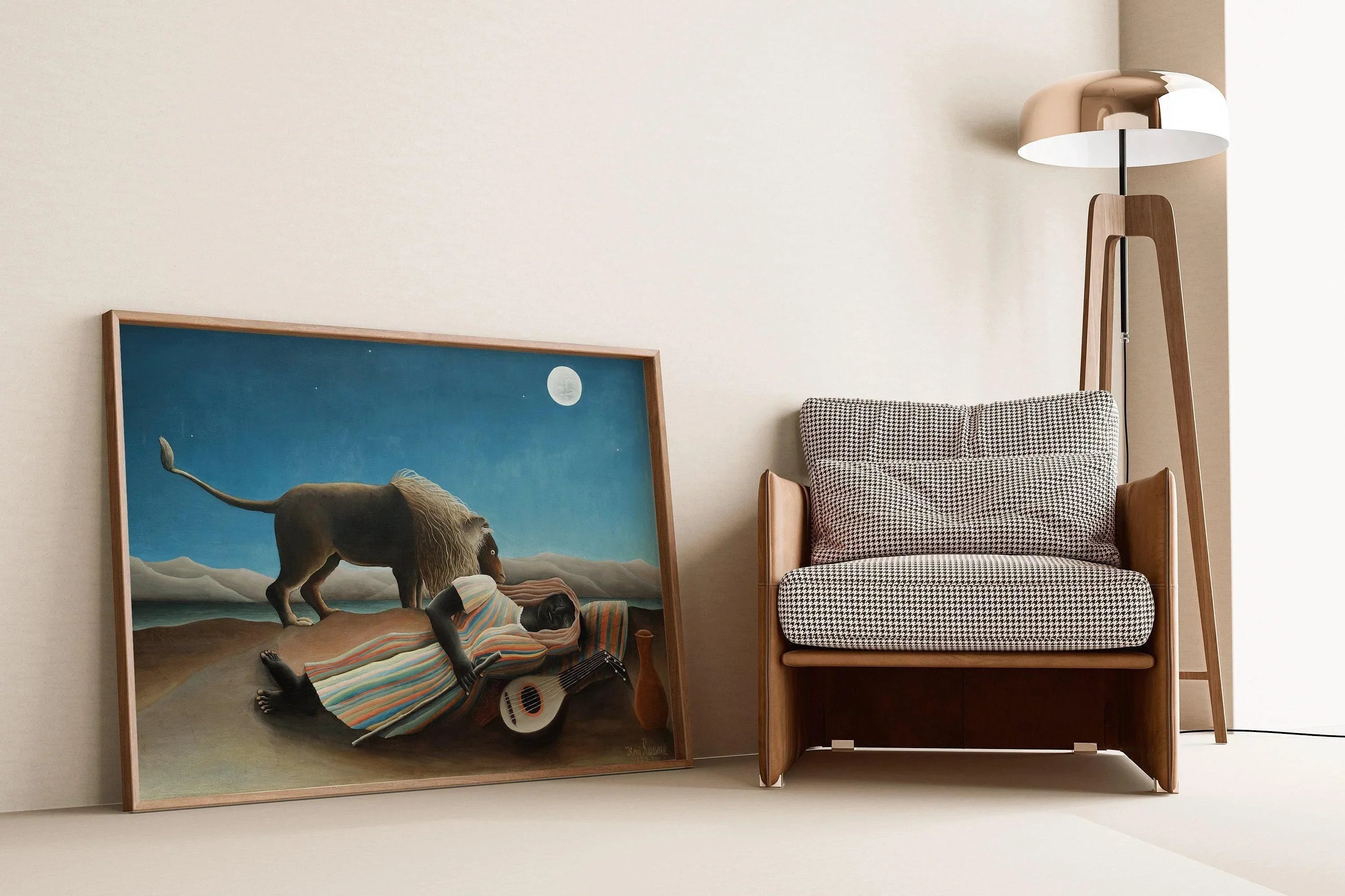 Henri Rousseau - The Sleeping Gypsy | Famous Art (available handframed or unframed) - 9ArtPrints