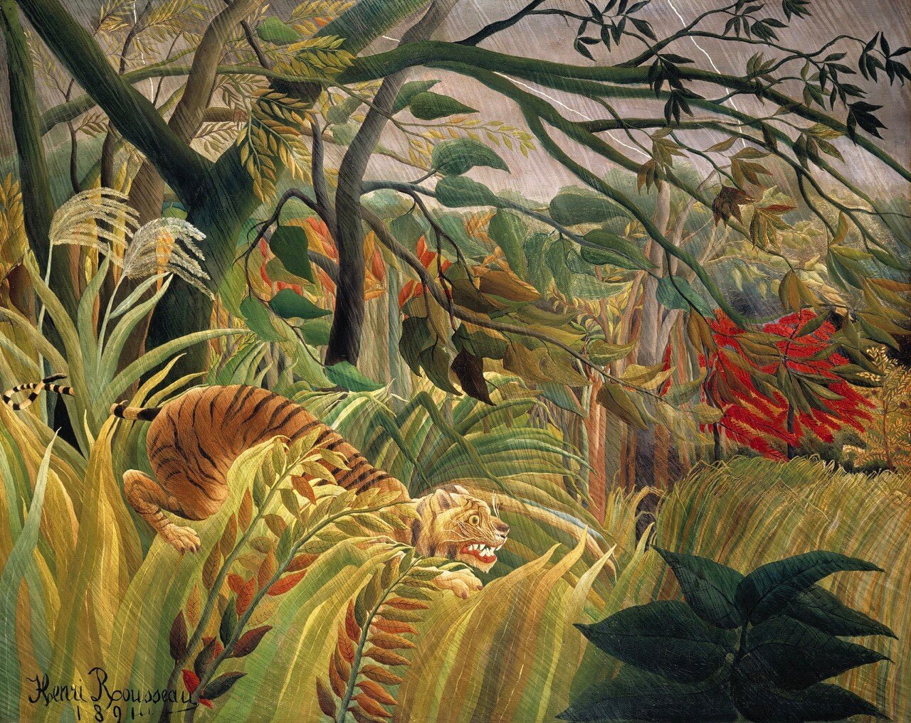 Henri Rousseau — Tiger in a Tropical Storm | Fine Art Print - 9ArtPrints