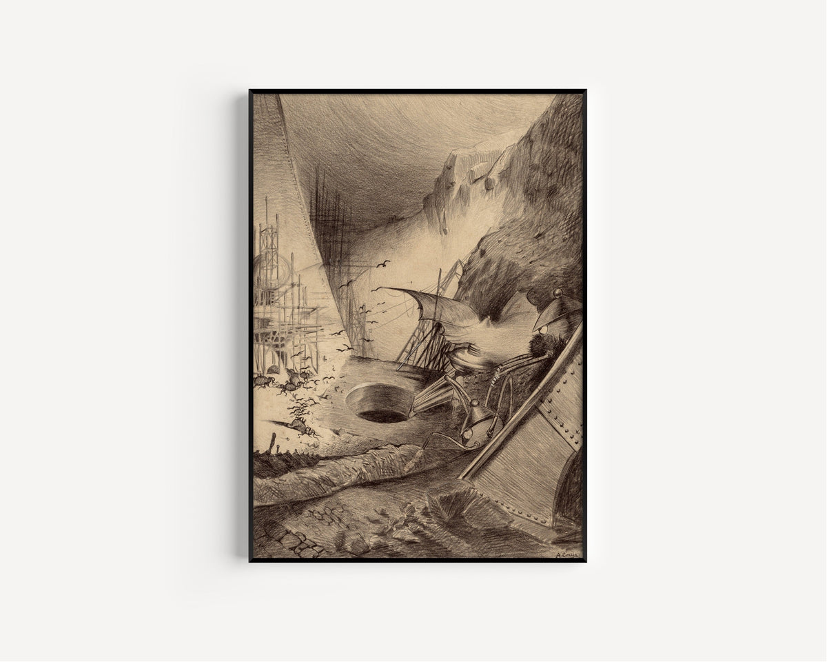 Henrique Alvim Corrêa — Dead Martians (1906) | Science Fiction Illustration Print - 9ArtPrints