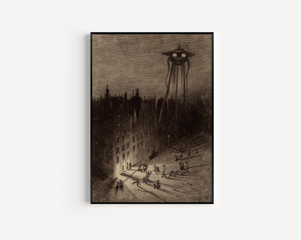 Henrique Alvim Corrêa — Martian Viewing the Crowd (1906) | Science Fiction Illustration Print