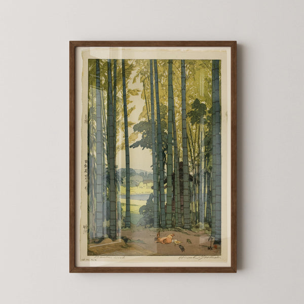 Hiroshi Yoshida — Bamboo Forest | Japanese Woodblock Print (Shin Hanga)