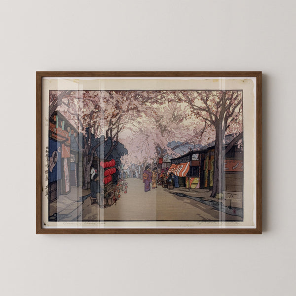 Hiroshi Yoshida — Cherry Tree | Japanese Woodblock Print (Shin Hanga)