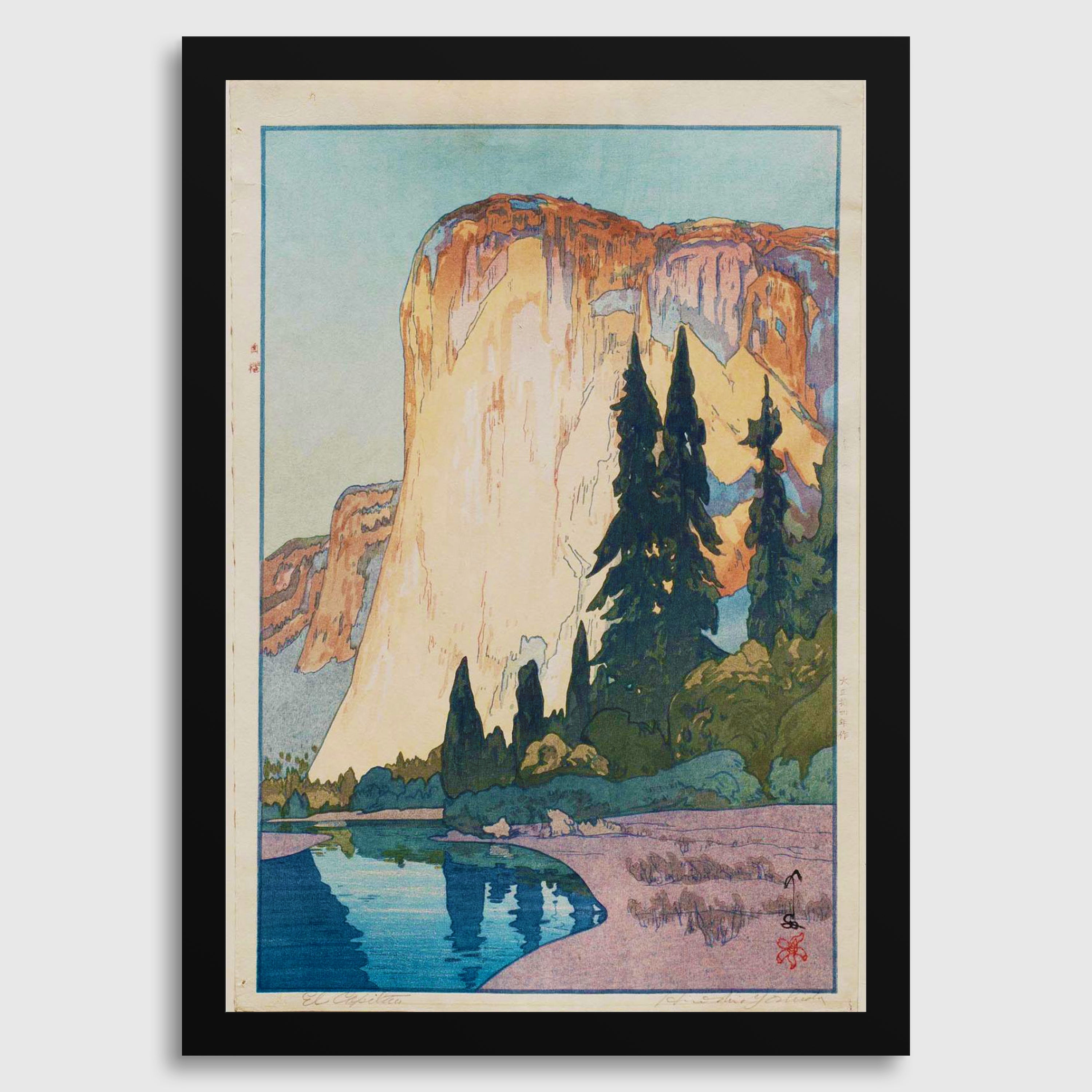 Hiroshi Yoshida - El Capitan Giclée Print: Vintage Japanese Woodblock Art - 9ArtPrints