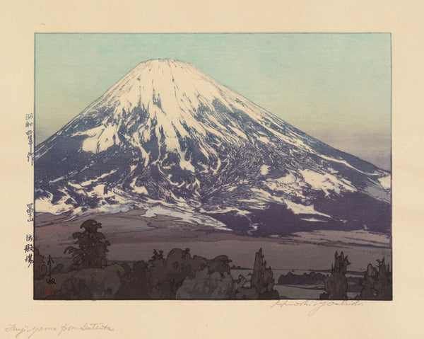 Hiroshi Yoshida — Fujiyama from Gotemba | Japanese Woodblock Print (Shin Hanga)
