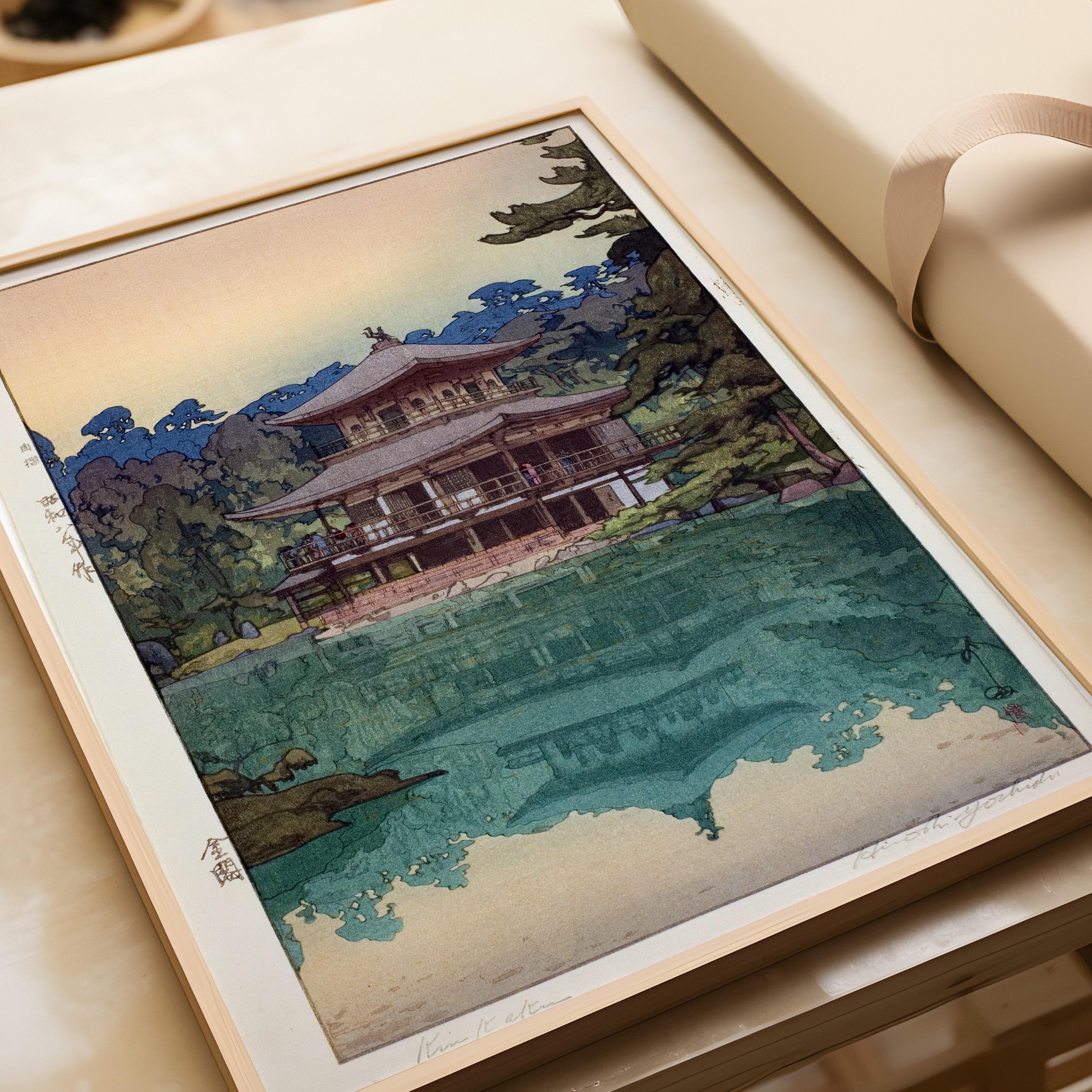 Hiroshi Yoshida - Golden Pavilion Japanese Woodblock Art Giclee Print - 9ArtPrints