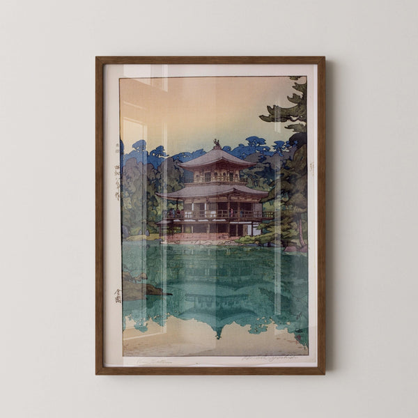 Hiroshi Yoshida — Golden Pavilion Japanese Woodblock Art | Japanese Woodblock Print (Shin Hanga)