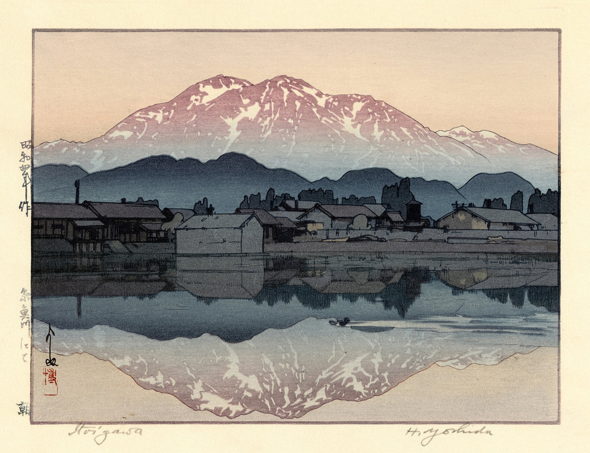 Hiroshi Yoshida — Itoigawa Morning | Japanese Woodblock Print (Shin Hanga) - 9ArtPrints