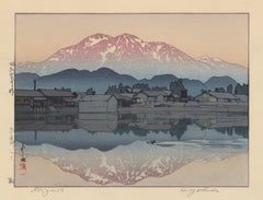 Hiroshi Yoshida — Itoigawa Morning | Japanese Woodblock Print (Shin Hanga)