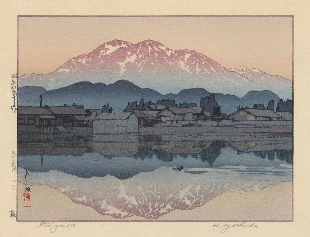 Hiroshi Yoshida — Itoigawa Morning | Japanese Woodblock Print (Shin Hanga) - 9ArtPrints