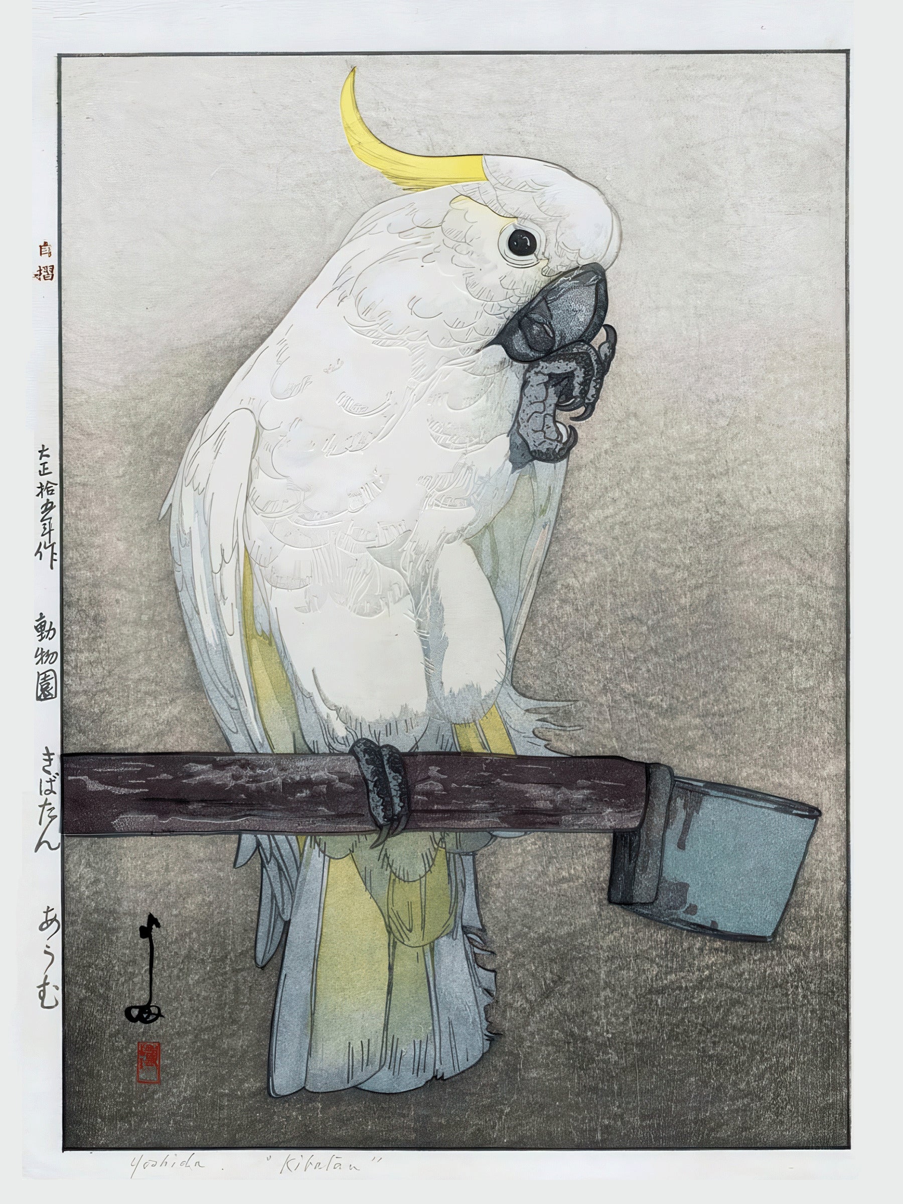 Hiroshi Yoshida — Kibatan Parrot | Japanese Woodblock Print (Shin Hanga) - 9ArtPrints