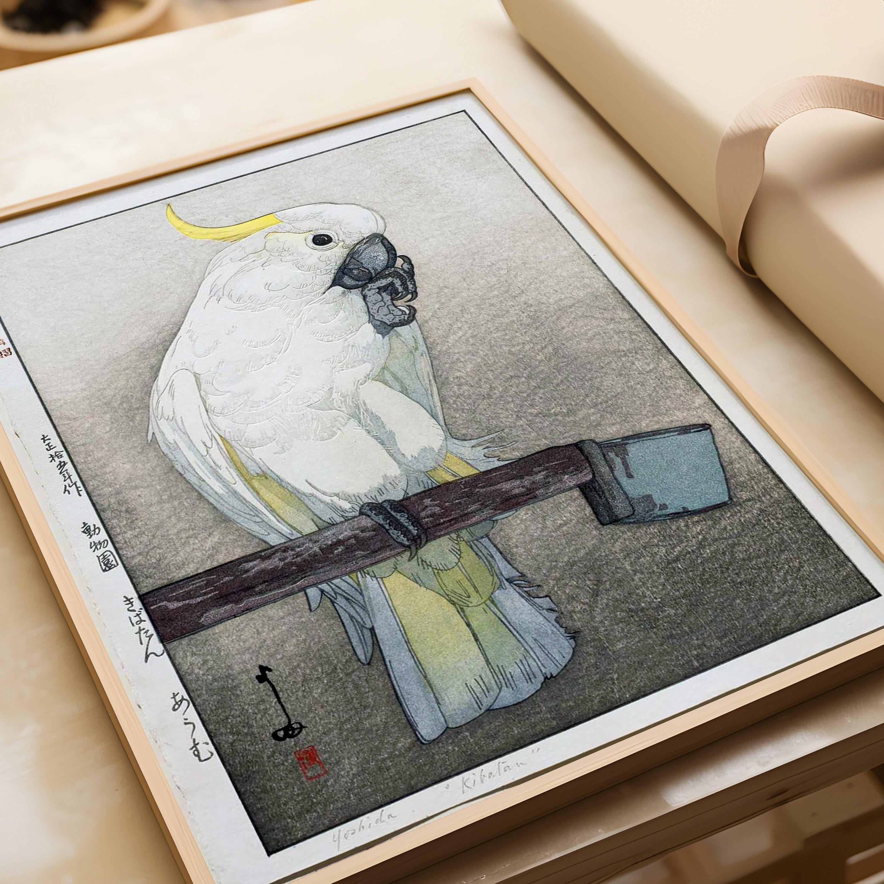 Hiroshi Yoshida – Kibatan Parrot | PREMIUM GICLÉE PRINT | Vintage Japanese Woodblock Art (available handframed or unframed) - 9ArtPrints