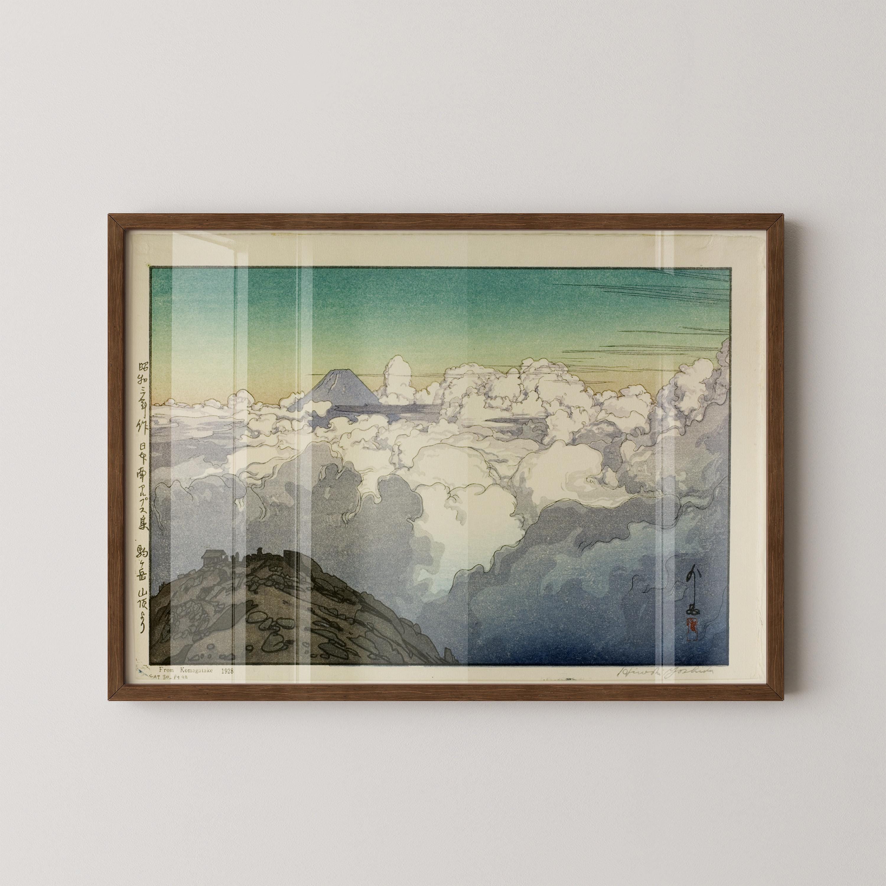 Hiroshi Yoshida – Komogatake Mountain | PREMIUM GICLÉE PRINT | Vintage Japanese Woodblock Art (available handframed or unframed) - 9ArtPrints