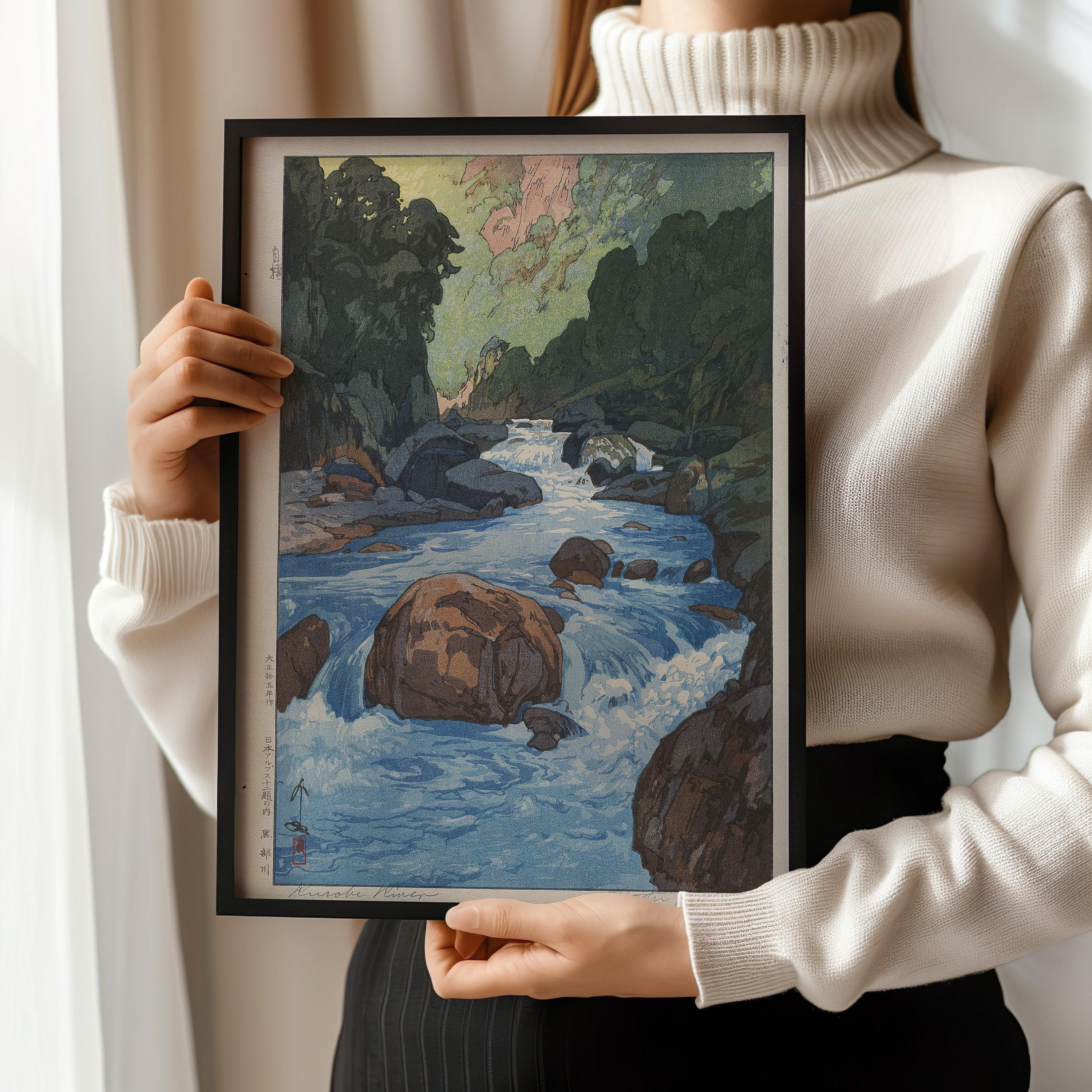 Hiroshi Yoshida Kurobe River Giclee Print: Vintage Japanese Woodblock Art - 9ArtPrints