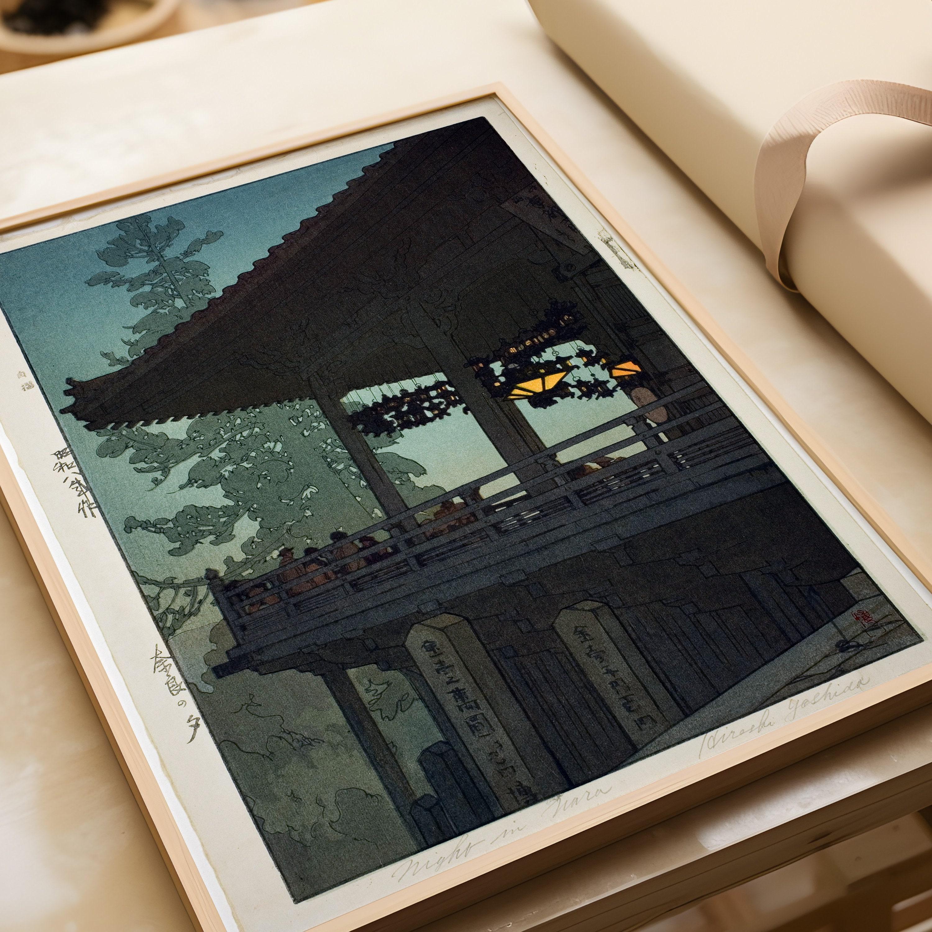 Hiroshi Yoshida Nigatsu Hall Print: Vintage Japanese Woodblock Art - 9ArtPrints
