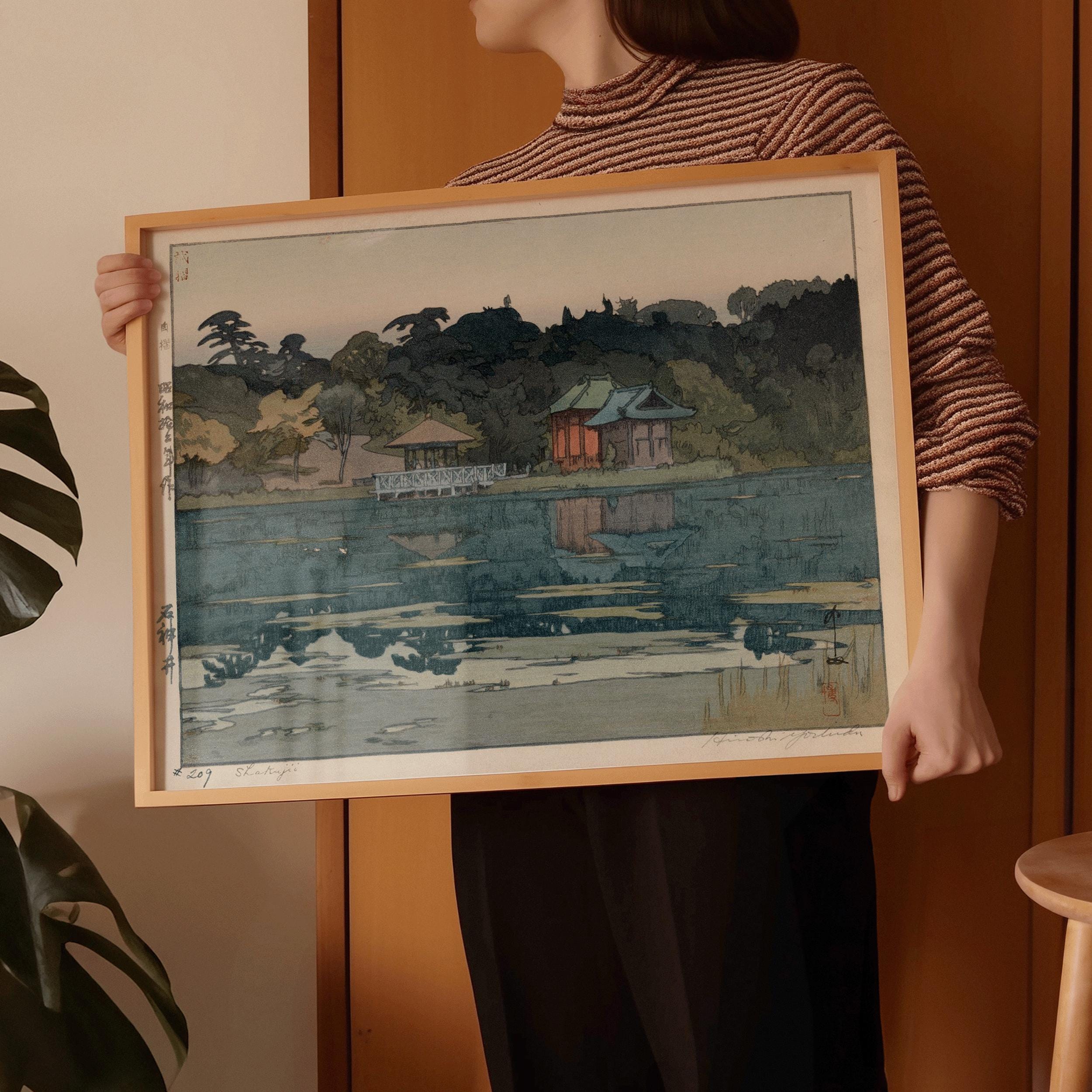 Hiroshi Yoshida Sakuji Print: Vintage Japanese Woodblock Art - 9ArtPrints