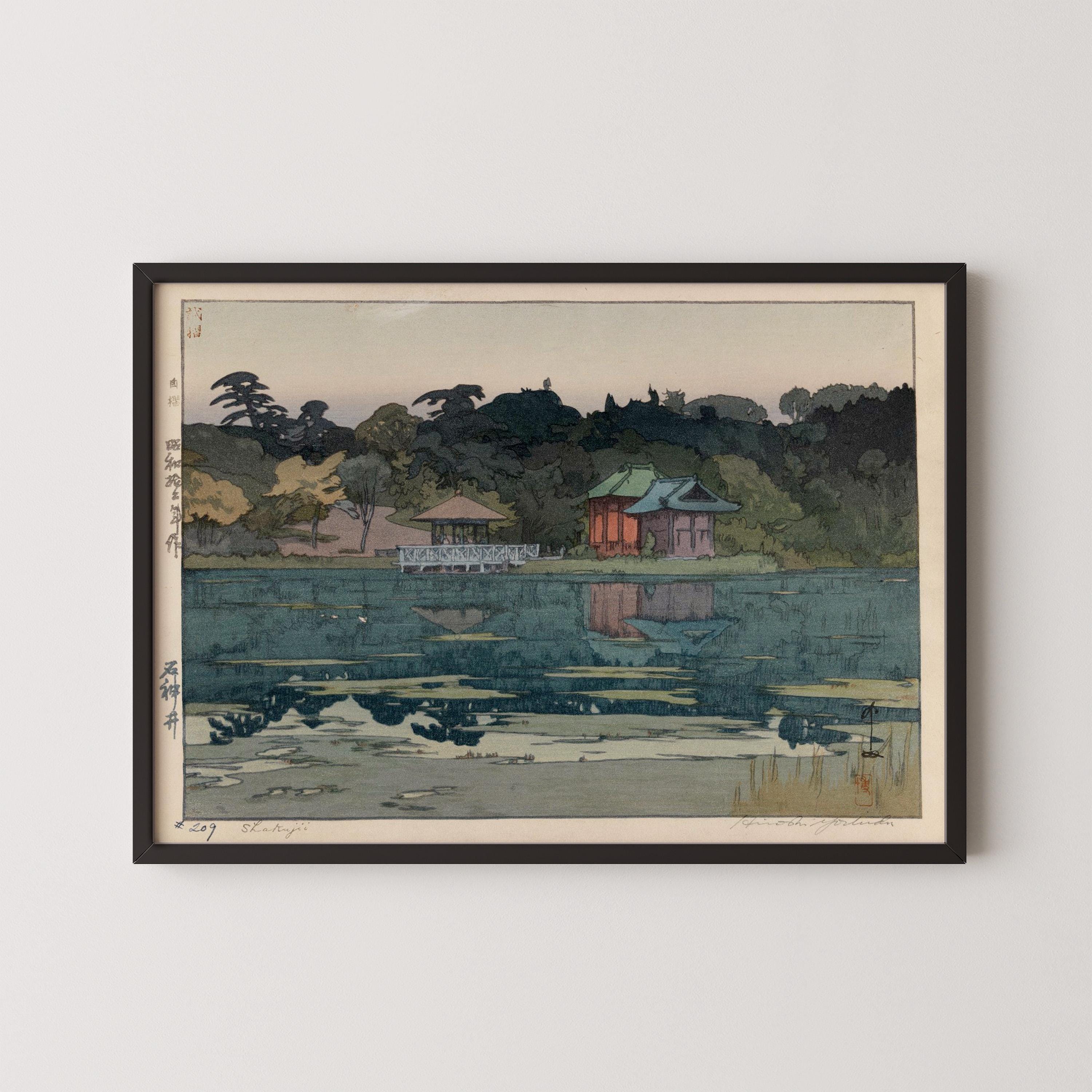 Hiroshi Yoshida Sakuji Print: Vintage Japanese Woodblock Art - 9ArtPrints