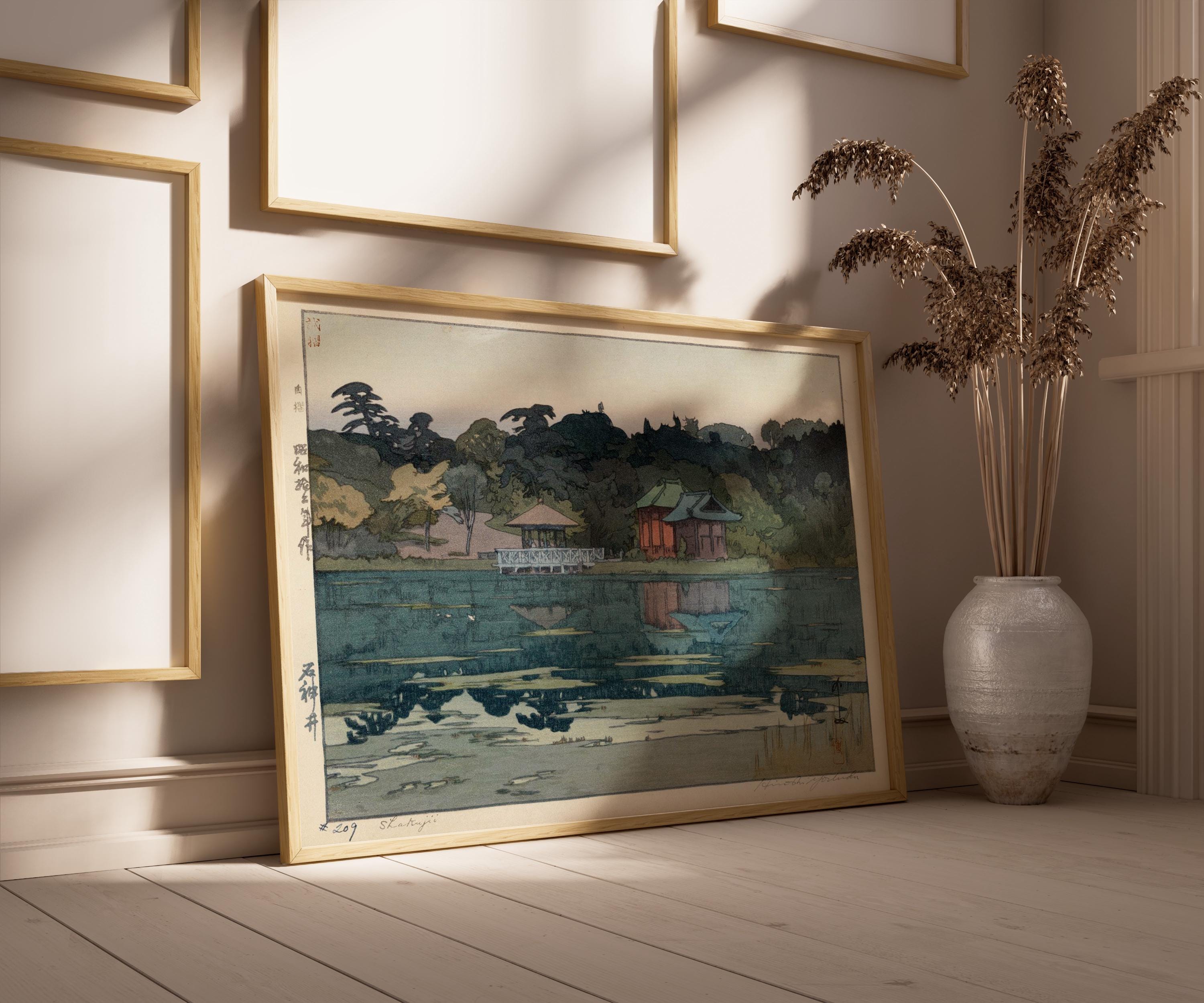 Hiroshi Yoshida Sakuji Print: Vintage Japanese Woodblock Art - 9ArtPrints