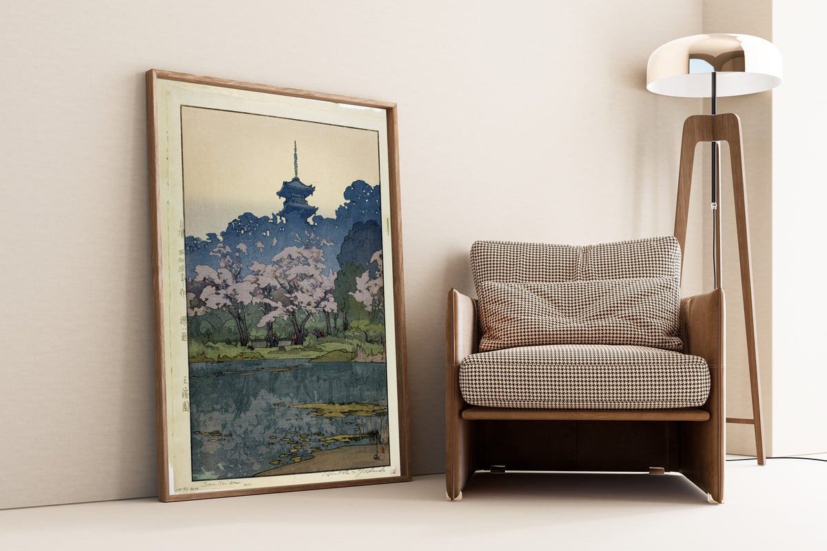Hiroshi Yoshida Senkeien Print: Vintage Japanese Woodblock Art - 9ArtPrints