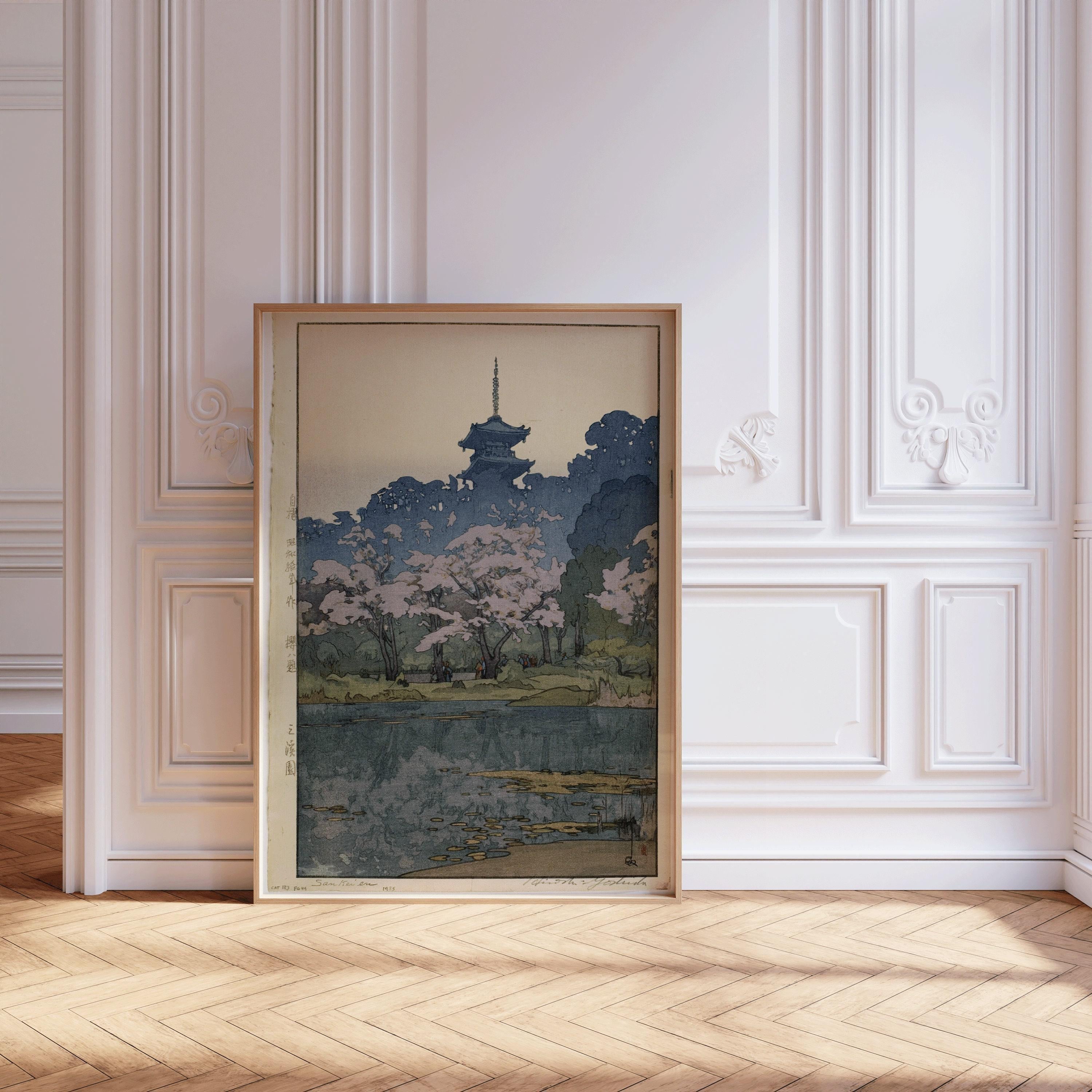 Hiroshi Yoshida Senkeien Print: Vintage Japanese Woodblock Art - 9ArtPrints