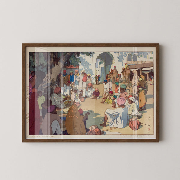 Hiroshi Yoshida — Snake Charmer Giclee | Japanese Woodblock Print (Shin Hanga)