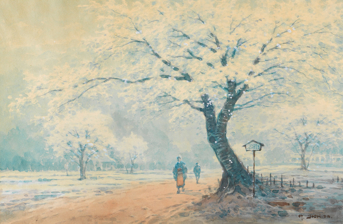 Hiroshi Yoshida — Snow Landscape | Japanese Watercolour Print - 9ArtPrints