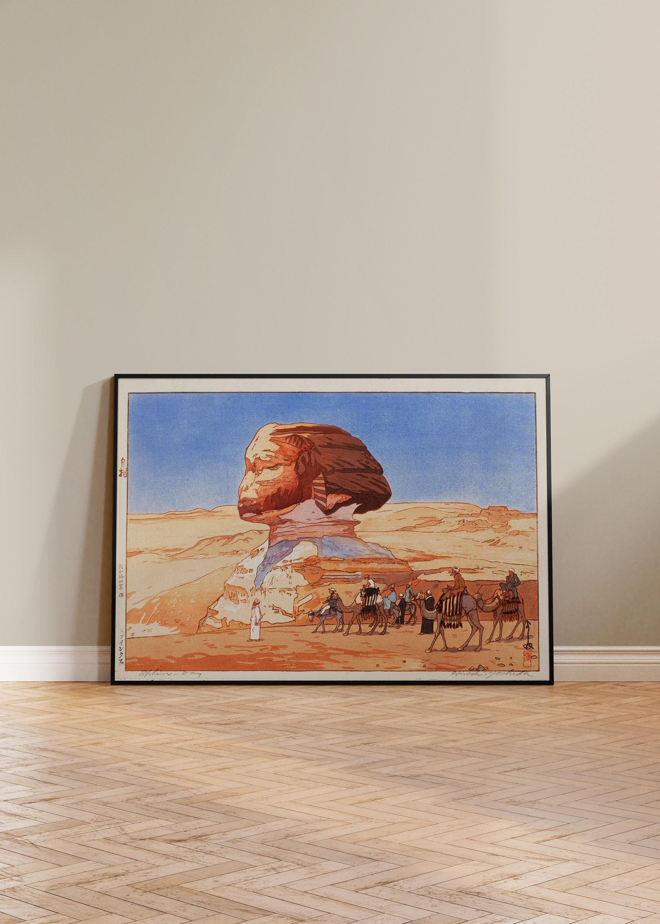 Hiroshi Yoshida - Sphinx at Day Giclee Print: Vintage Japanese Woodblock Art - 9ArtPrints
