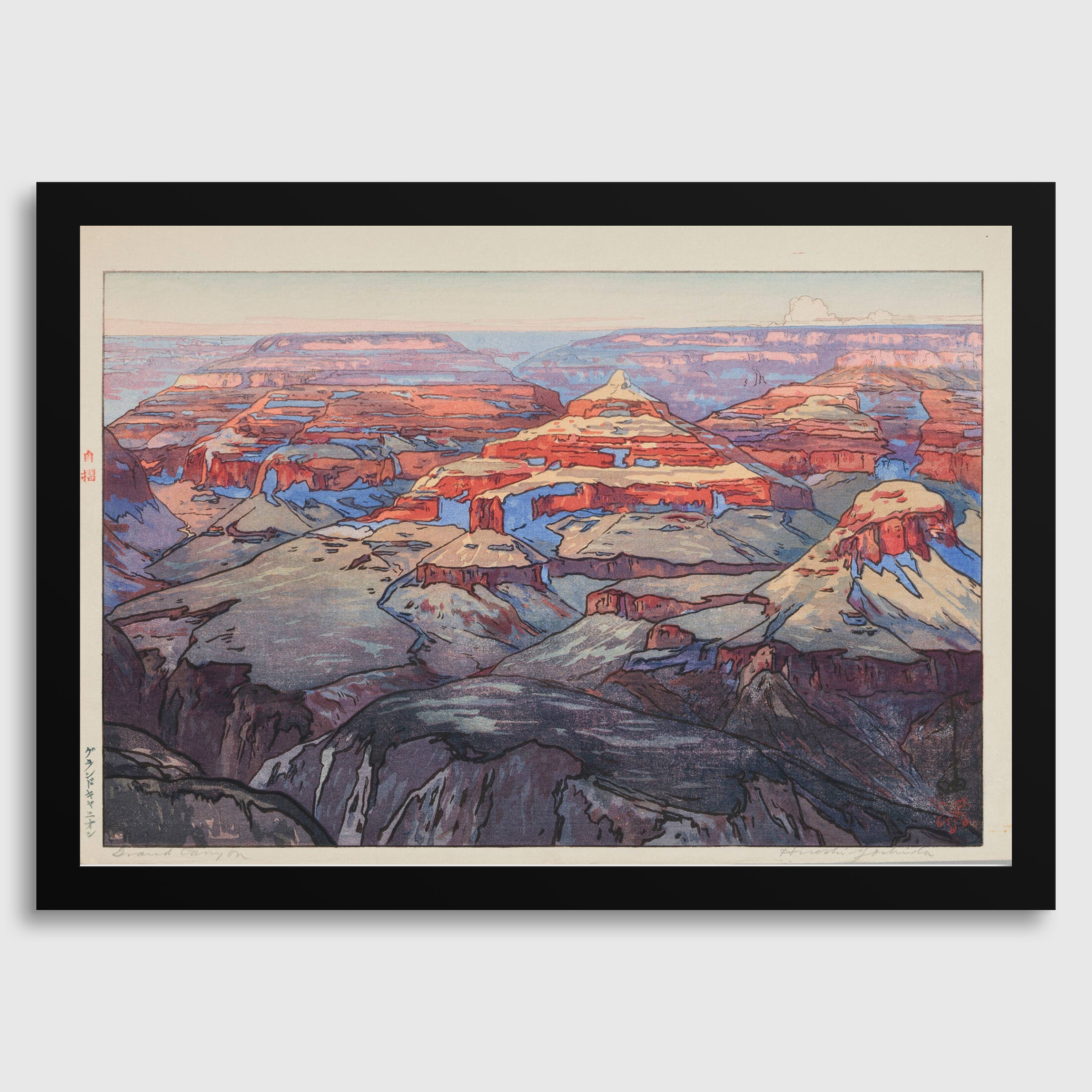 Hiroshi Yoshida - The Grand Canyon Giclée Print: Vintage Japanese Woodblock Art - 9ArtPrints