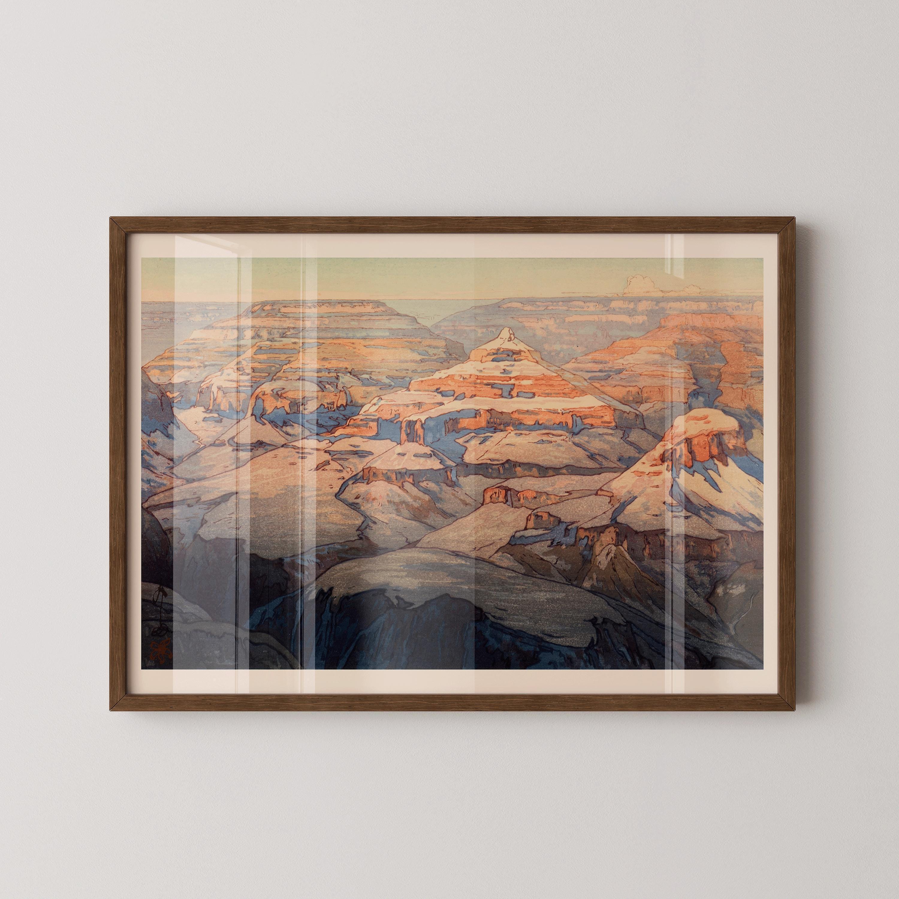 Hiroshi Yoshida – The Grand Canyon | PREMIUM GICLÉE PRINT | Vintage Japanese Woodblock Art (available handframed or unframed) - 9ArtPrints