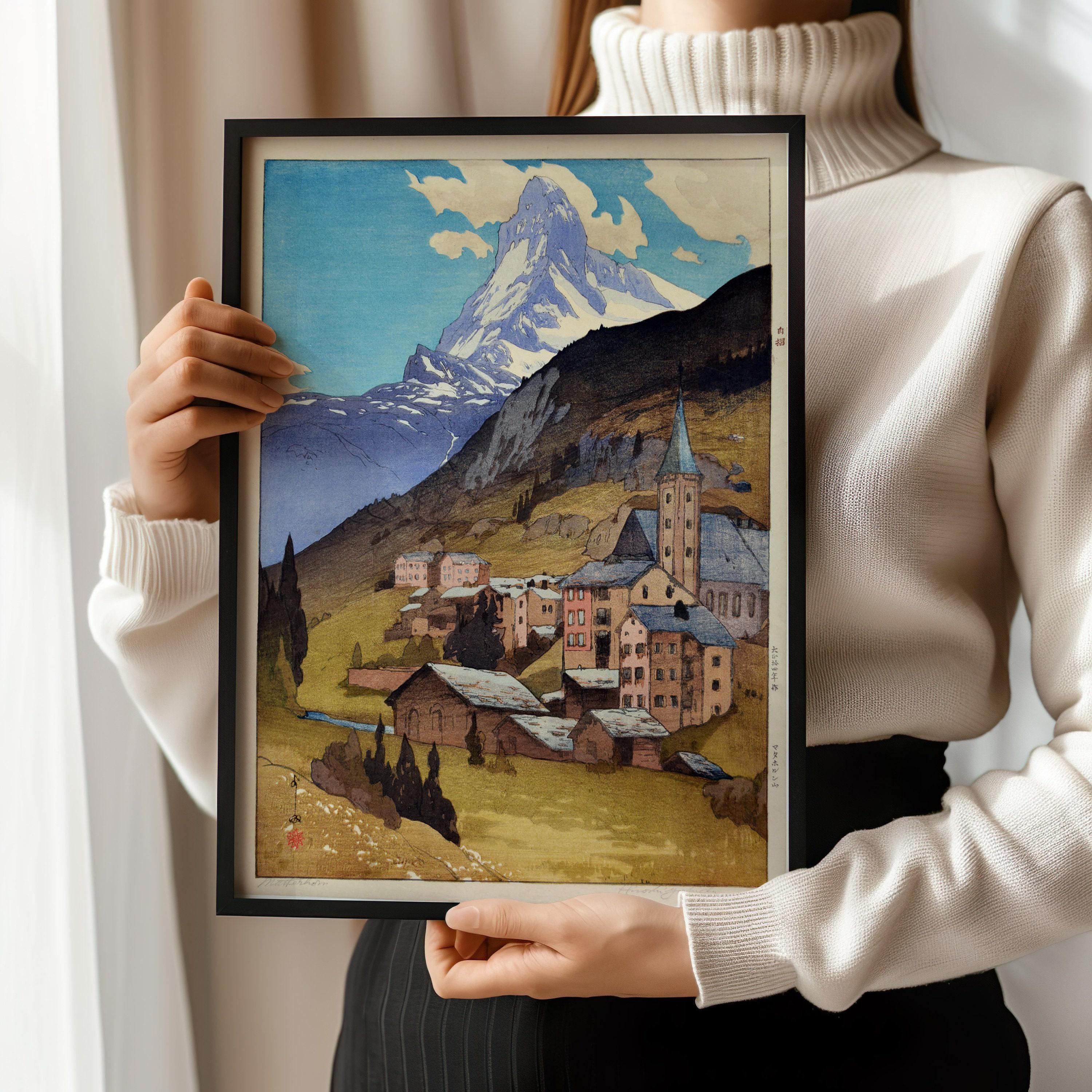 Hiroshi Yoshida – The Matterhorn | PREMIUM GICLÉE PRINT | Vintage Japanese Woodblock Art (available handframed or unframed) - 9ArtPrints