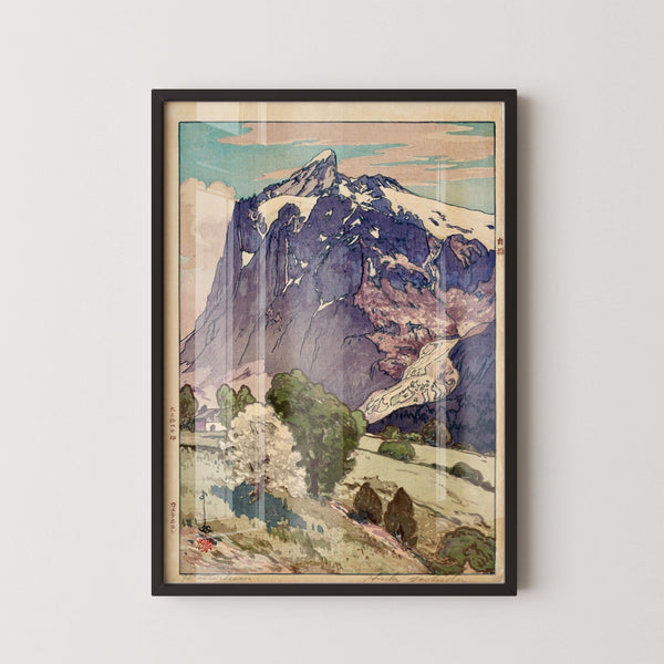 Hiroshi Yoshida — The Wetterhorn Giclee | Japanese Woodblock Print (Shin Hanga)