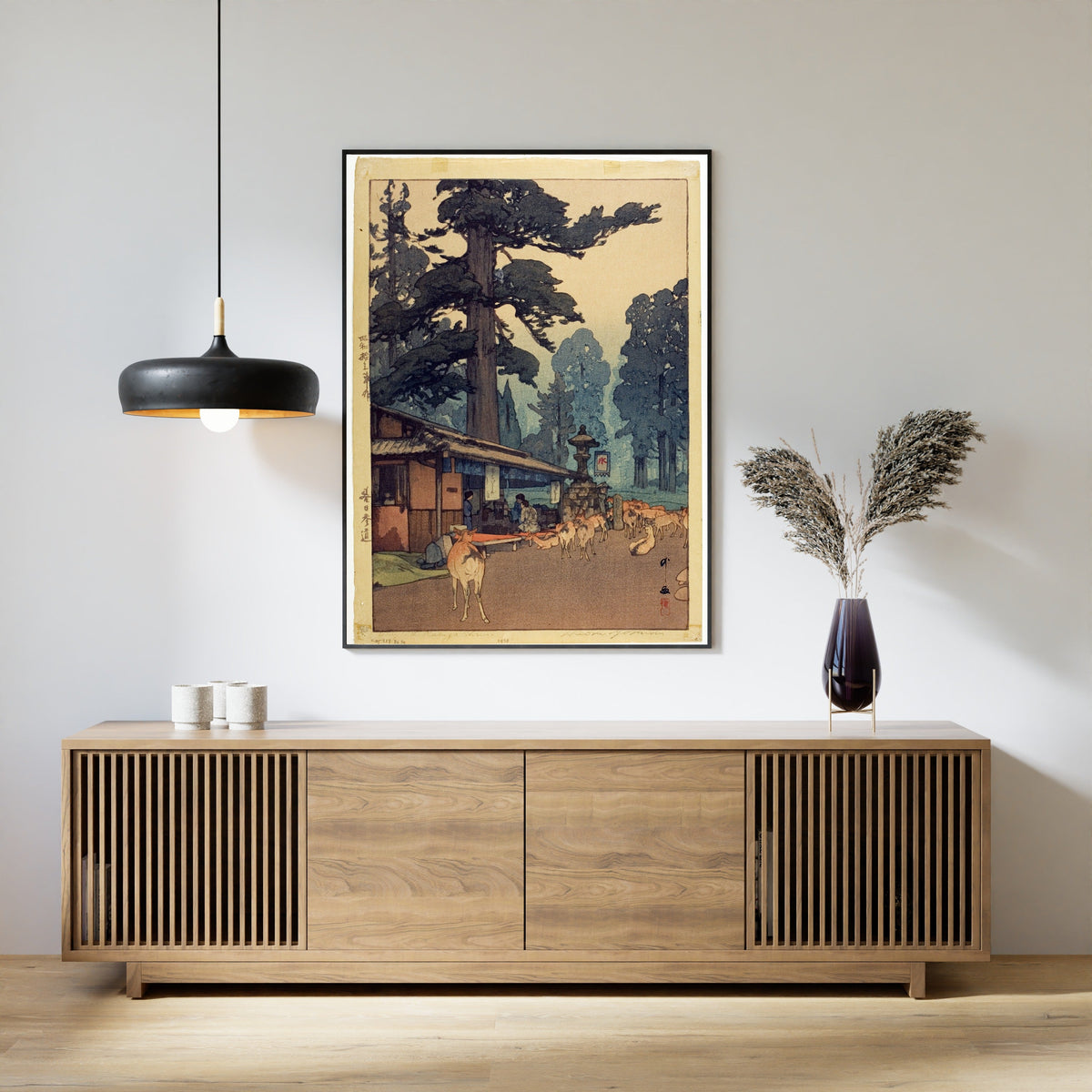 Hiroshi Yoshida — Way to the Kasuga Shrine | Japanese Woodblock Print (Shin Hanga) - 9ArtPrints