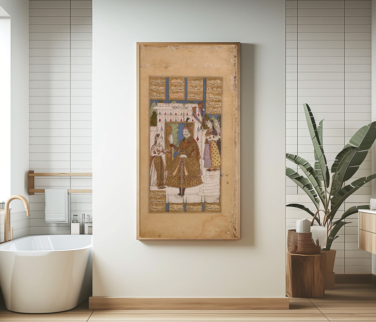 History of the Qutb Shahi Sultans: Sultan Abdullah Qutb Shah | Deccani Painting Art Print