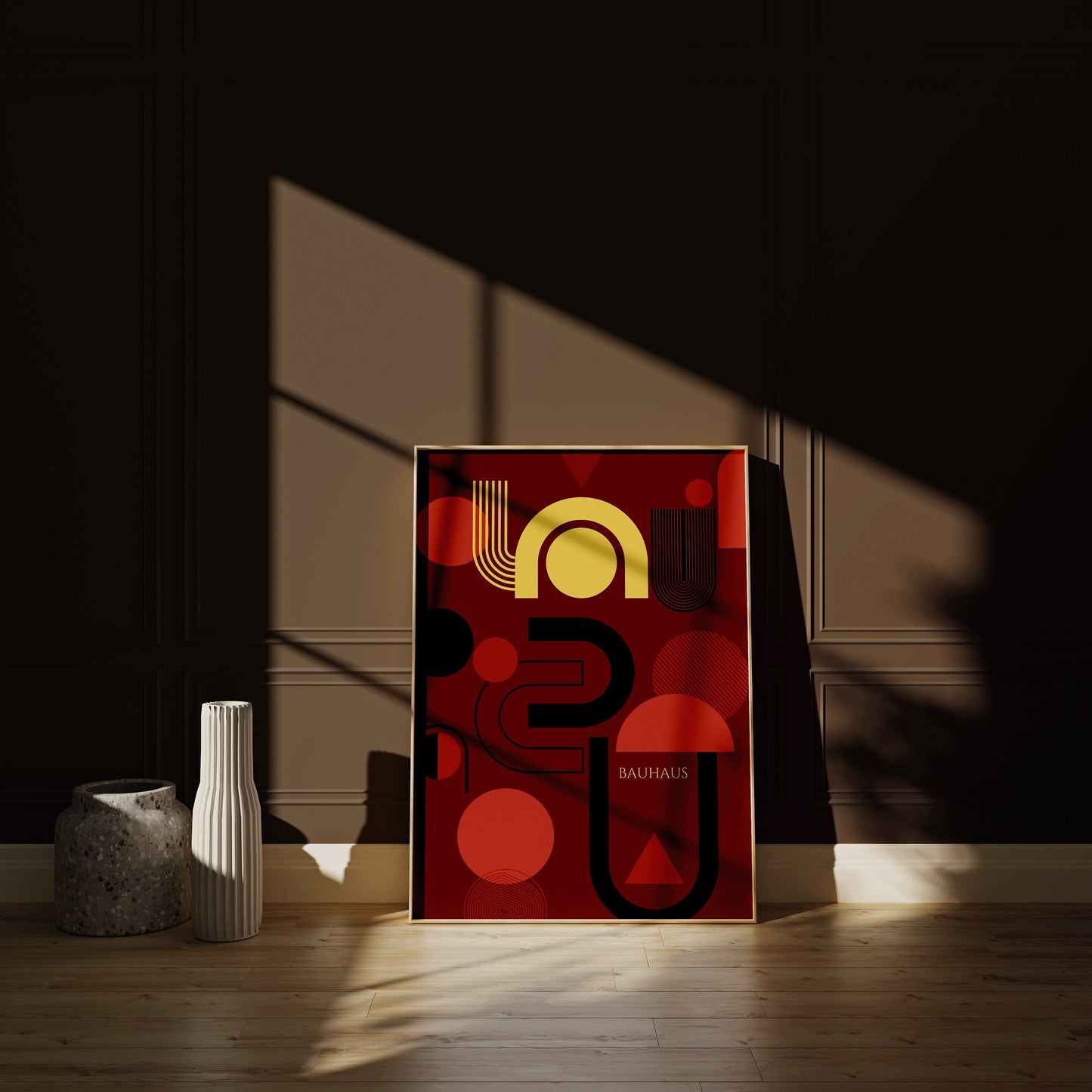 Bauhaus - Red and Black Poster