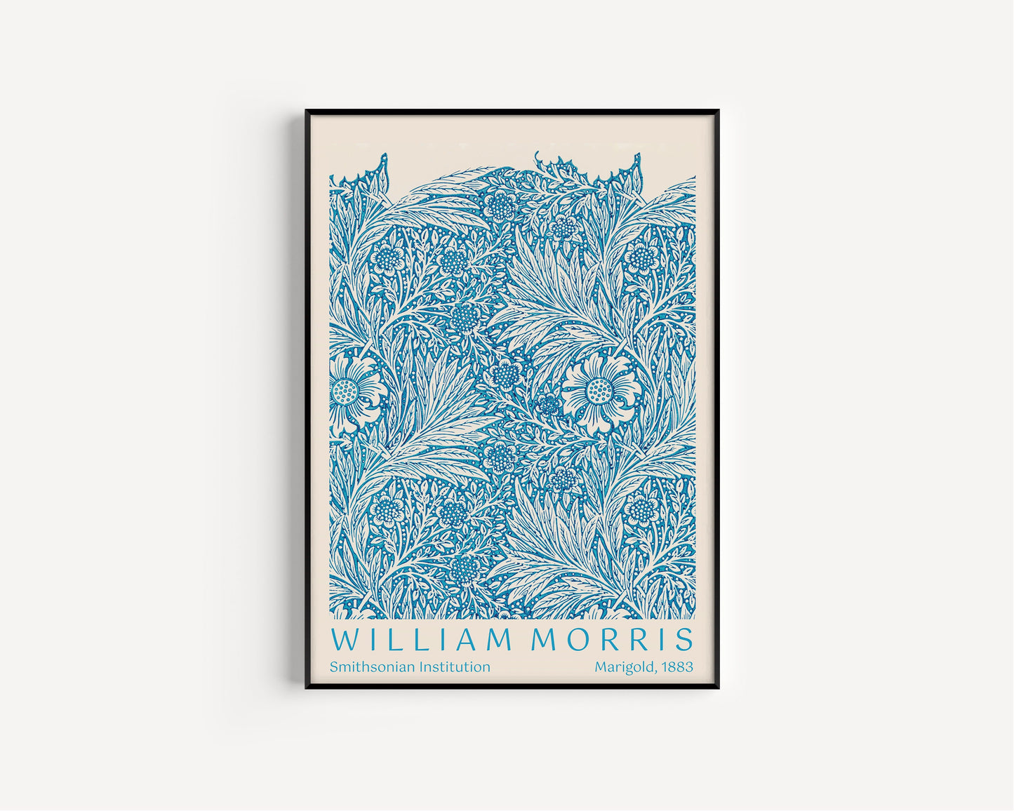 William Morris - Set of 3 Larkspur, Chrysanthemum and Marigold Orange, Blue, and Green