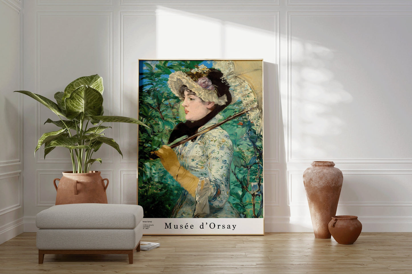 Manet Spring Painting Musee d'Orsay Museum Poster Fine Art Impressionist Painting Vintage Ready to hang Home Office Decor Gift Idea for her