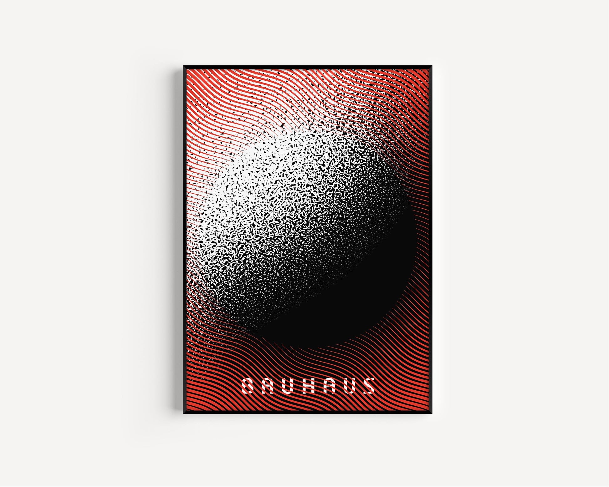 Bauhaus - Red Black Sun Mid-Century Modern