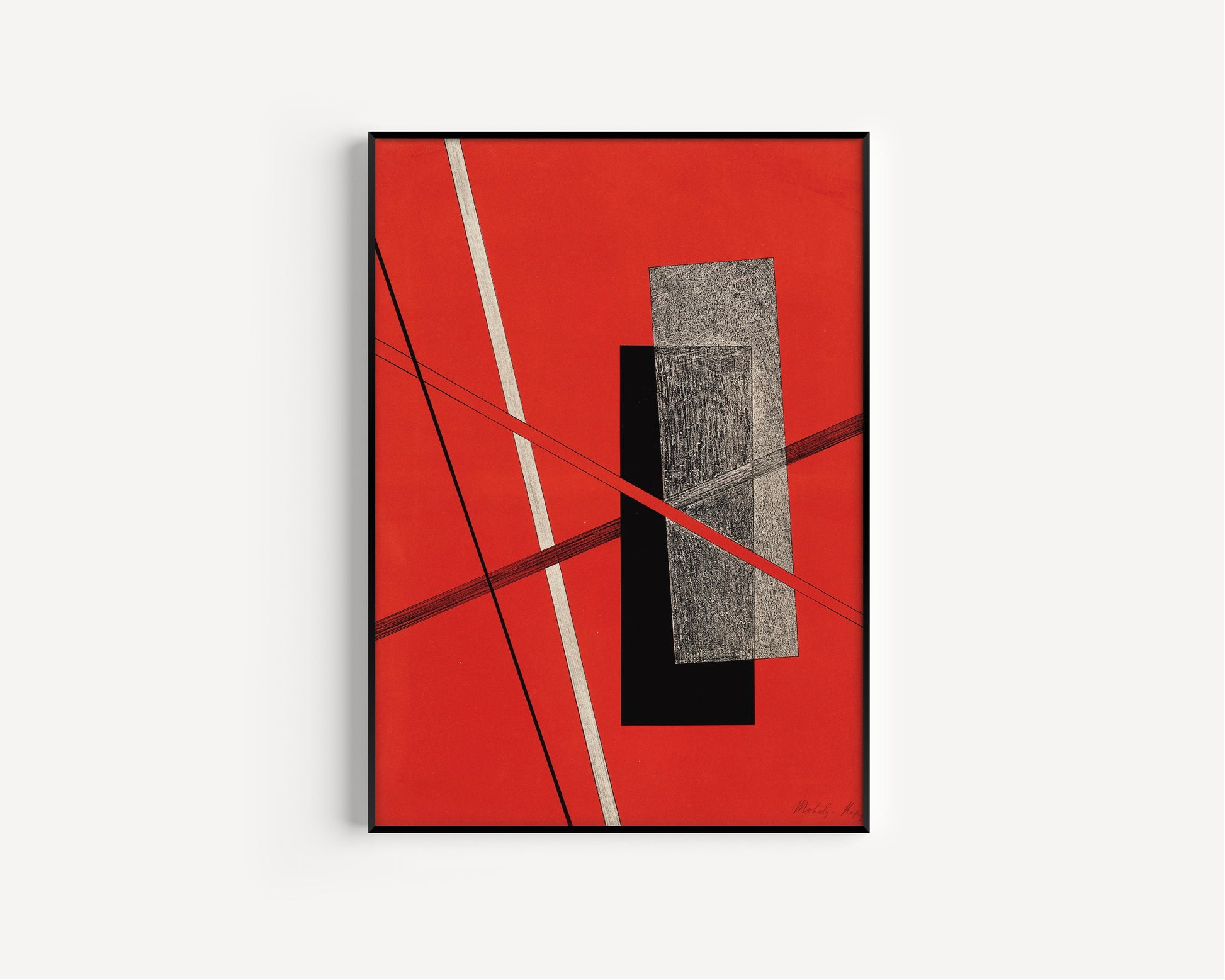 Bauhaus - Vintage Red Poster