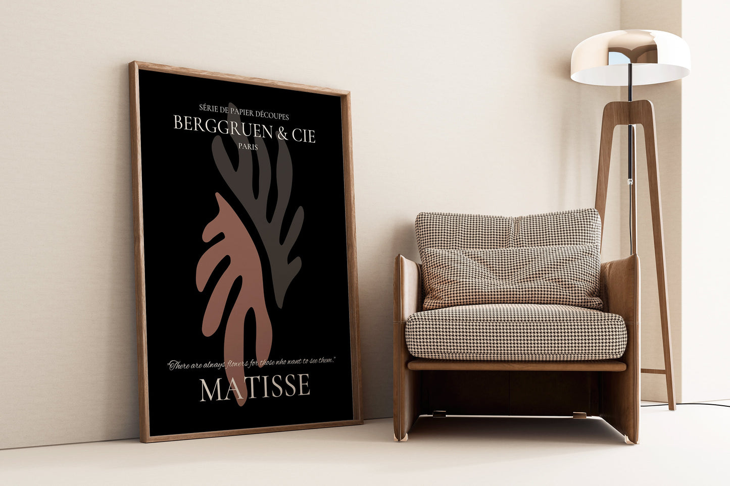 Henri Matisse Leaf Poster Berggruen Cie Black -