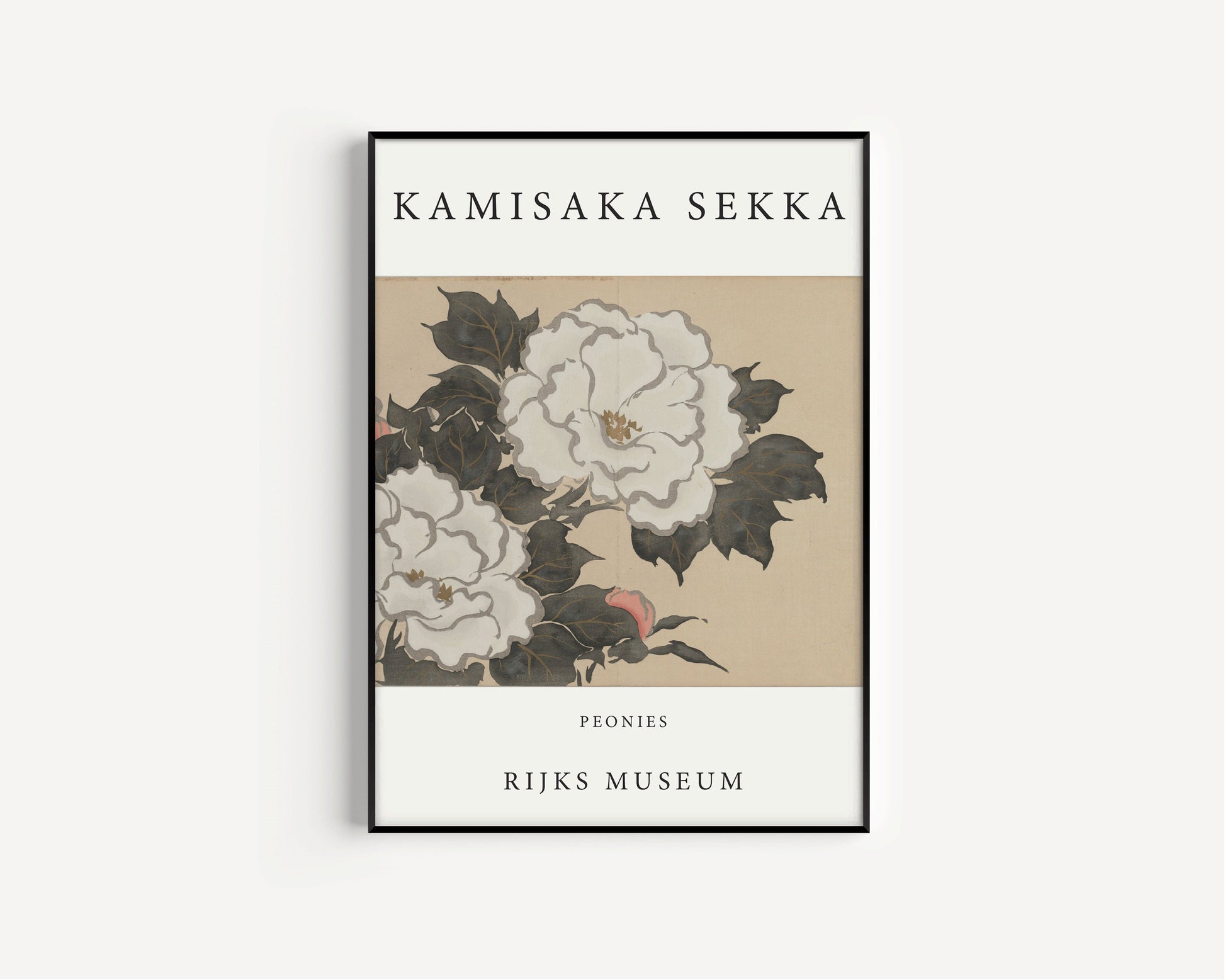 Kamisaka Sekka Japanese Art Print Peonies