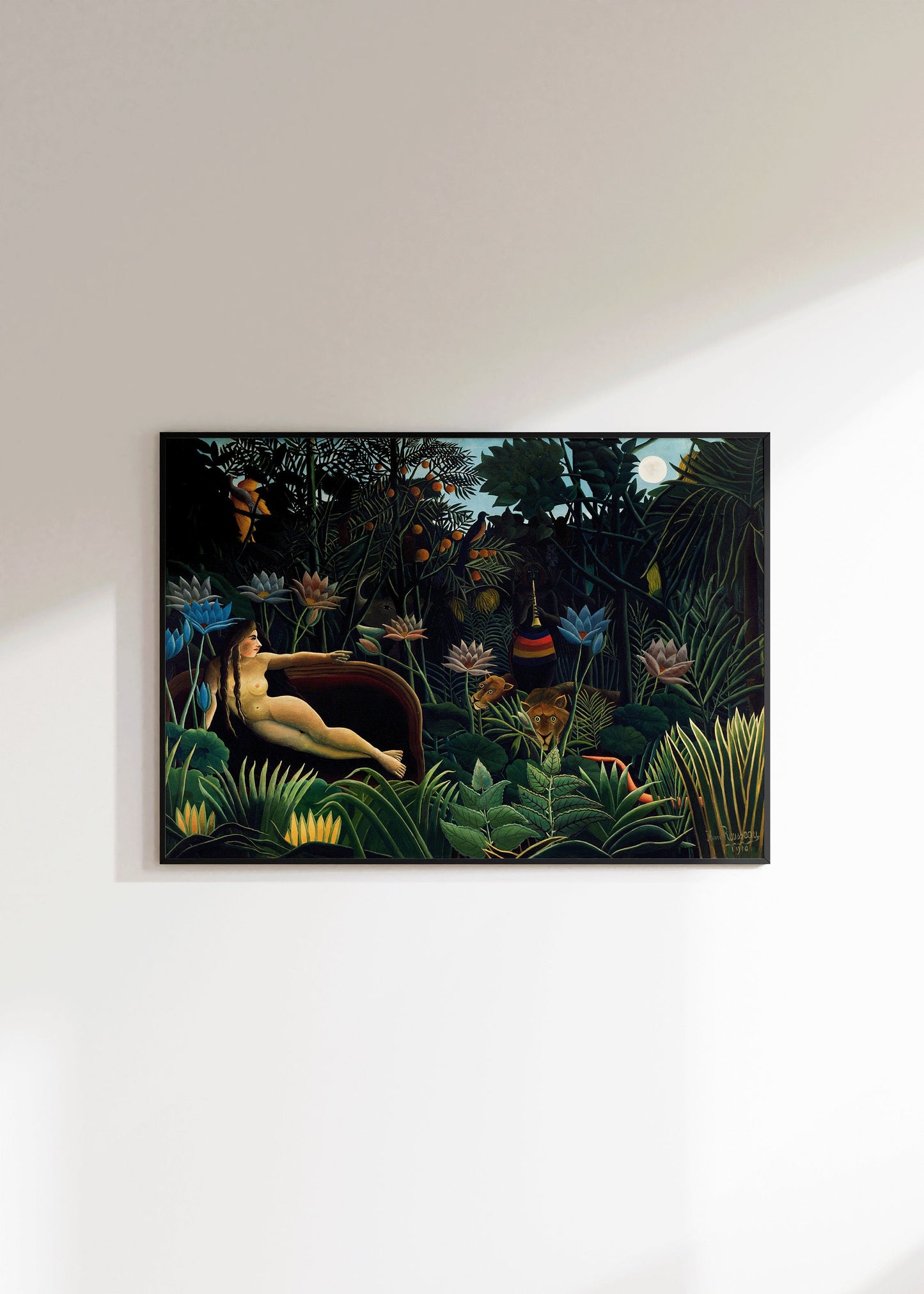 Henri Rousseau The Dream Famous Art Rousseau Jungle Painting Wall Decor Floral Gift Idea Famous Painting Framed Ready to Hang