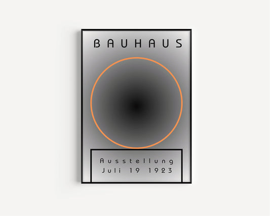 Bauhaus - Grey Orange Poster