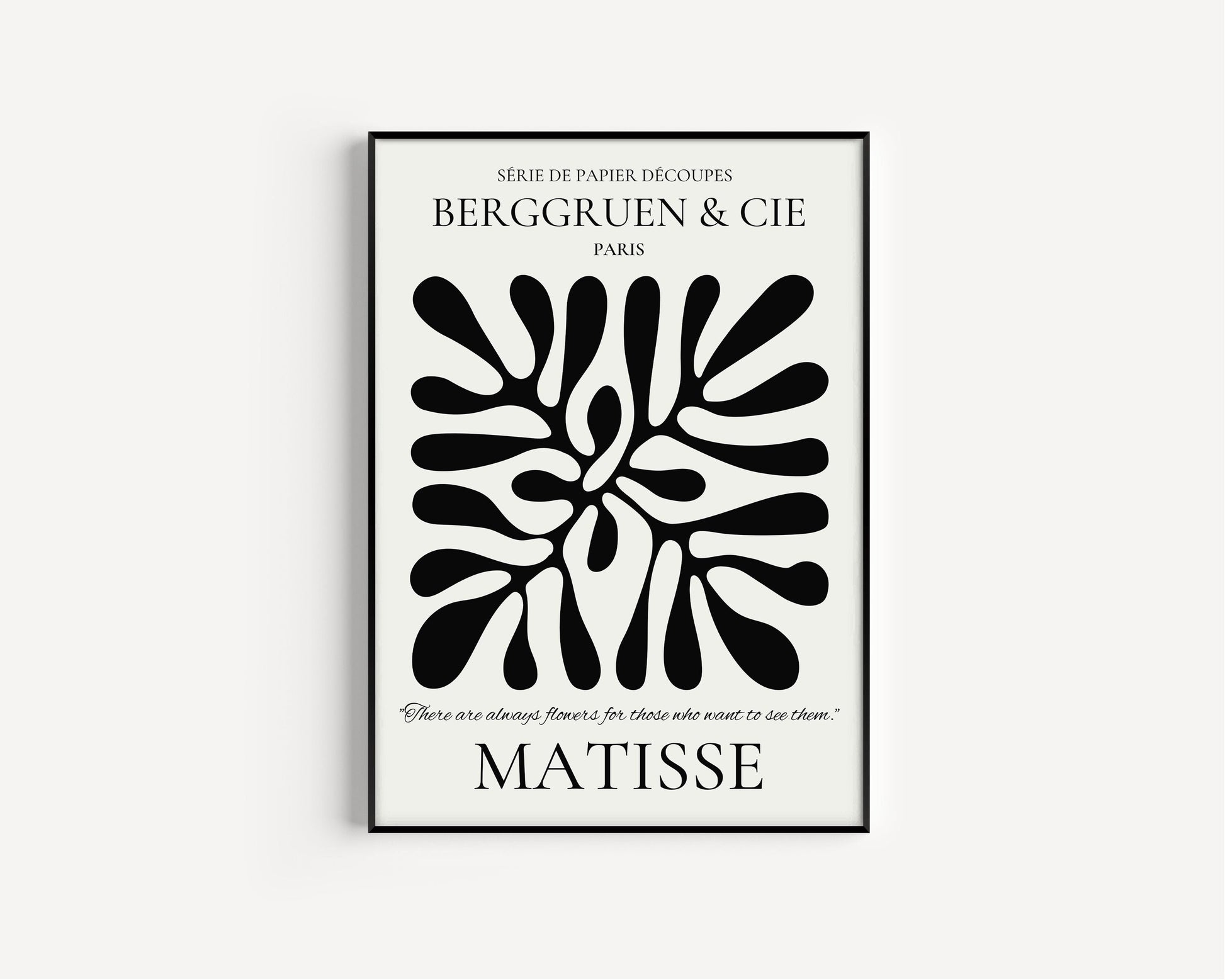 Henri Matisse - Berggruen Cie Neutral Leaf Poster Papier Decoupes