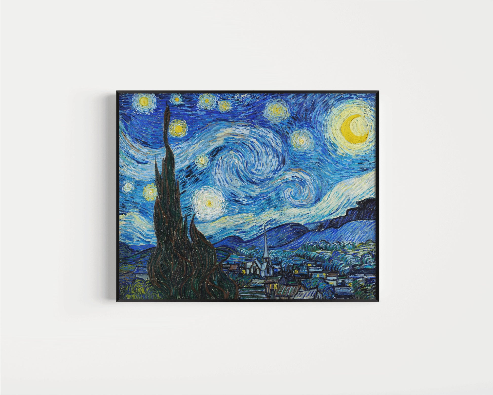 Vincent Van Gogh - Starry Night | Iconic Classic Impressionist Fine Art Print (available framed or unframed)