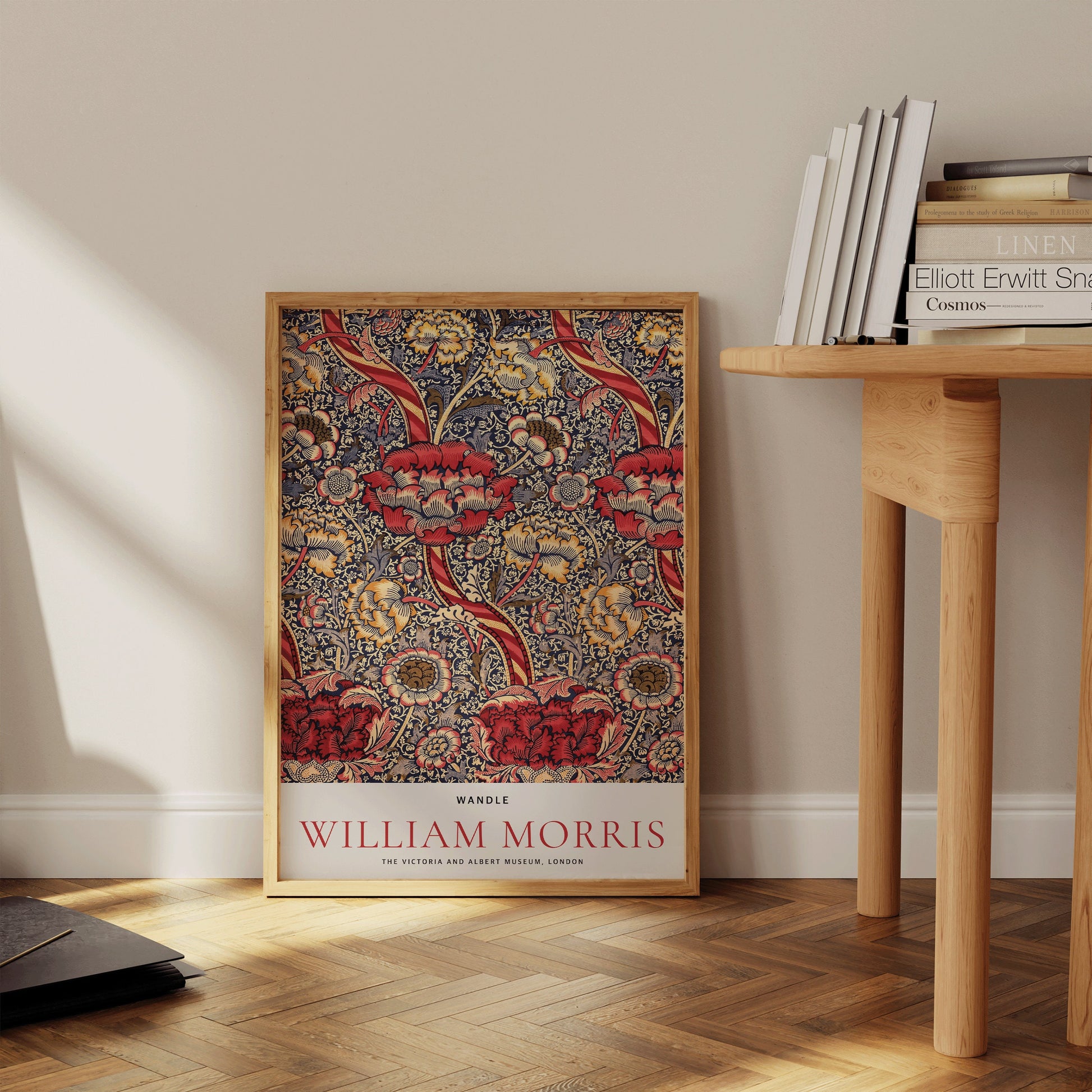 Framed William Morris TULIP AND WILLOW Poster Exhibition Art Print Nouveau Flower Pattern Market Pattern Museum Print Ready to hang artwork
