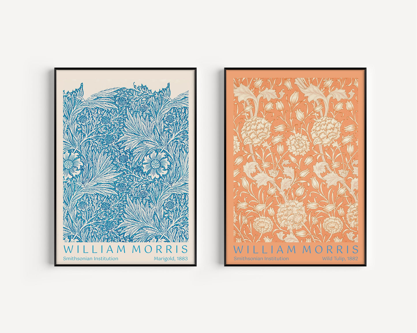 Set of 2 William Morris Print Wild Tulip Marigold