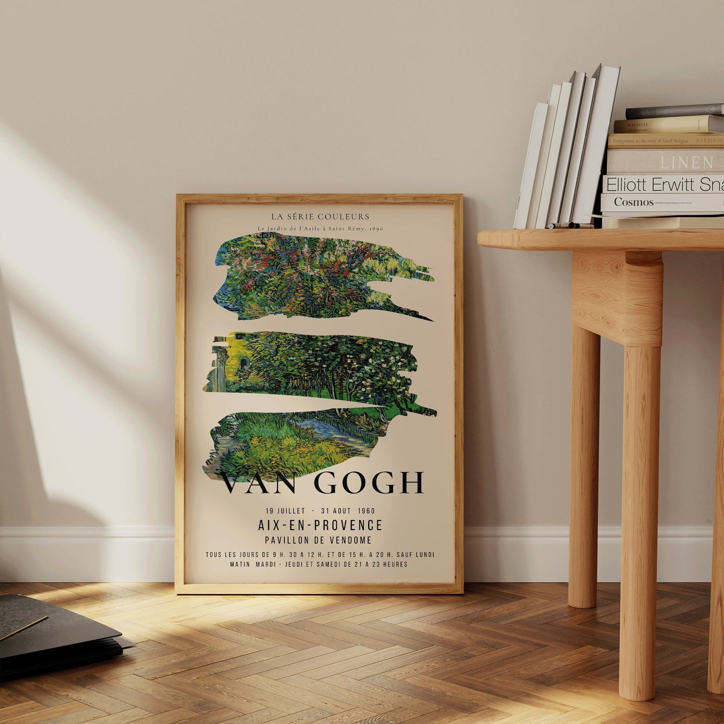 Van Gogh Colour Series St. Remy Exhibition Museum Poster Fine Art Painting Vintage Famous Ready to hang Framed Home Office Decor Unique Gift