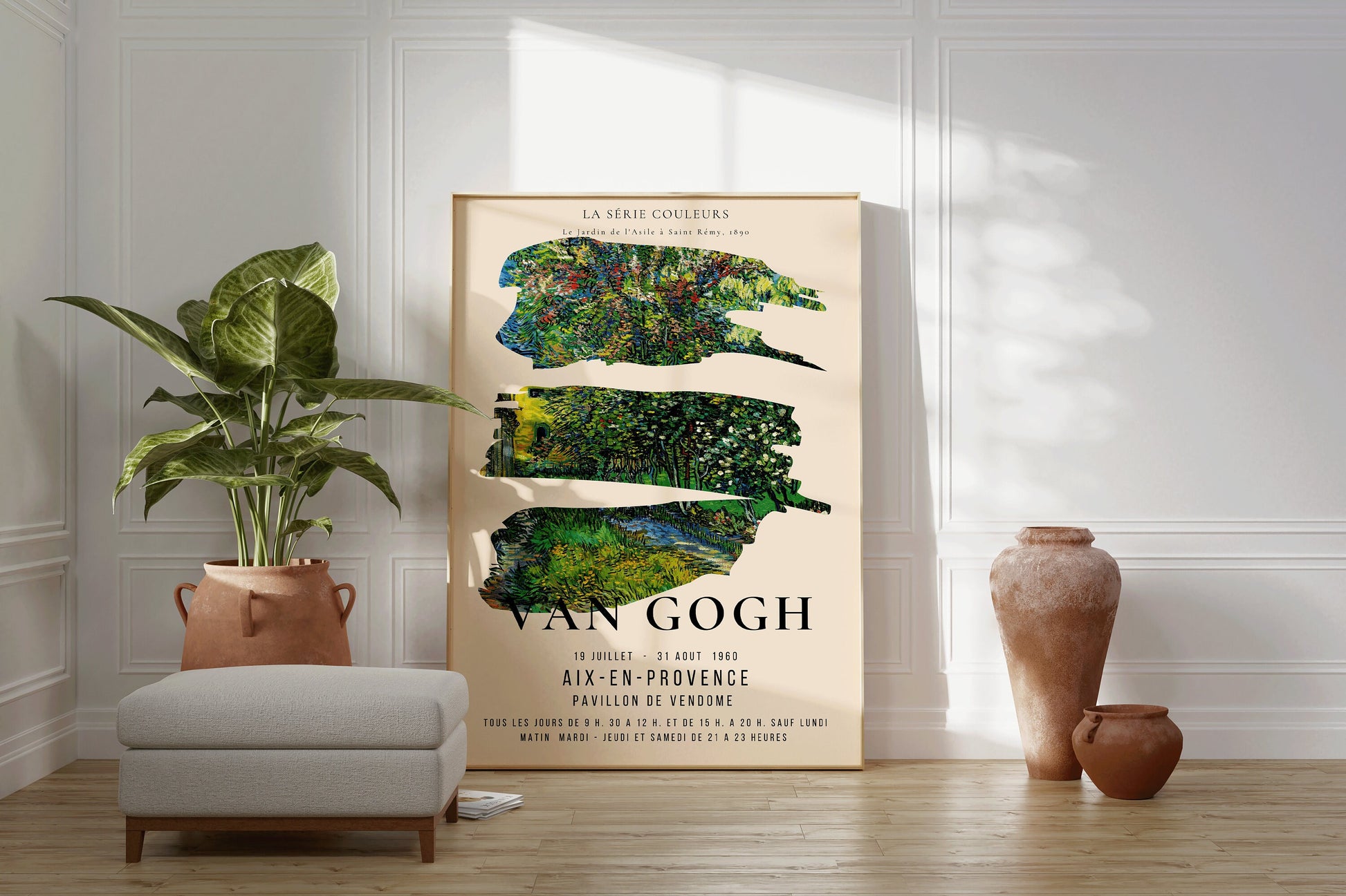 Van Gogh Colour Series St. Remy Exhibition Museum Poster Fine Art Painting Vintage Famous Ready to hang Framed Home Office Decor Unique Gift